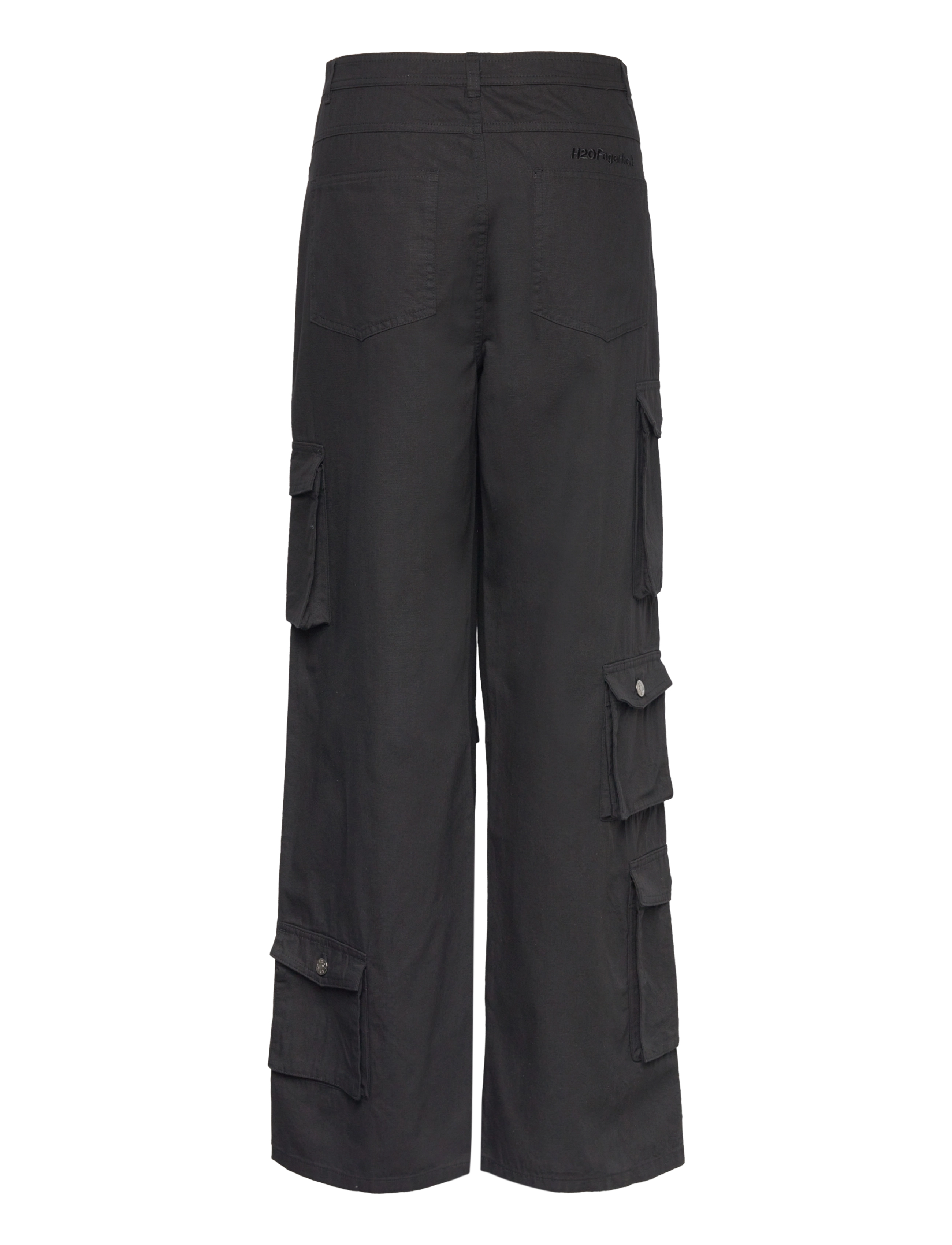 H2O Fagerholt - Rip Pants - cargobukser - black - 1