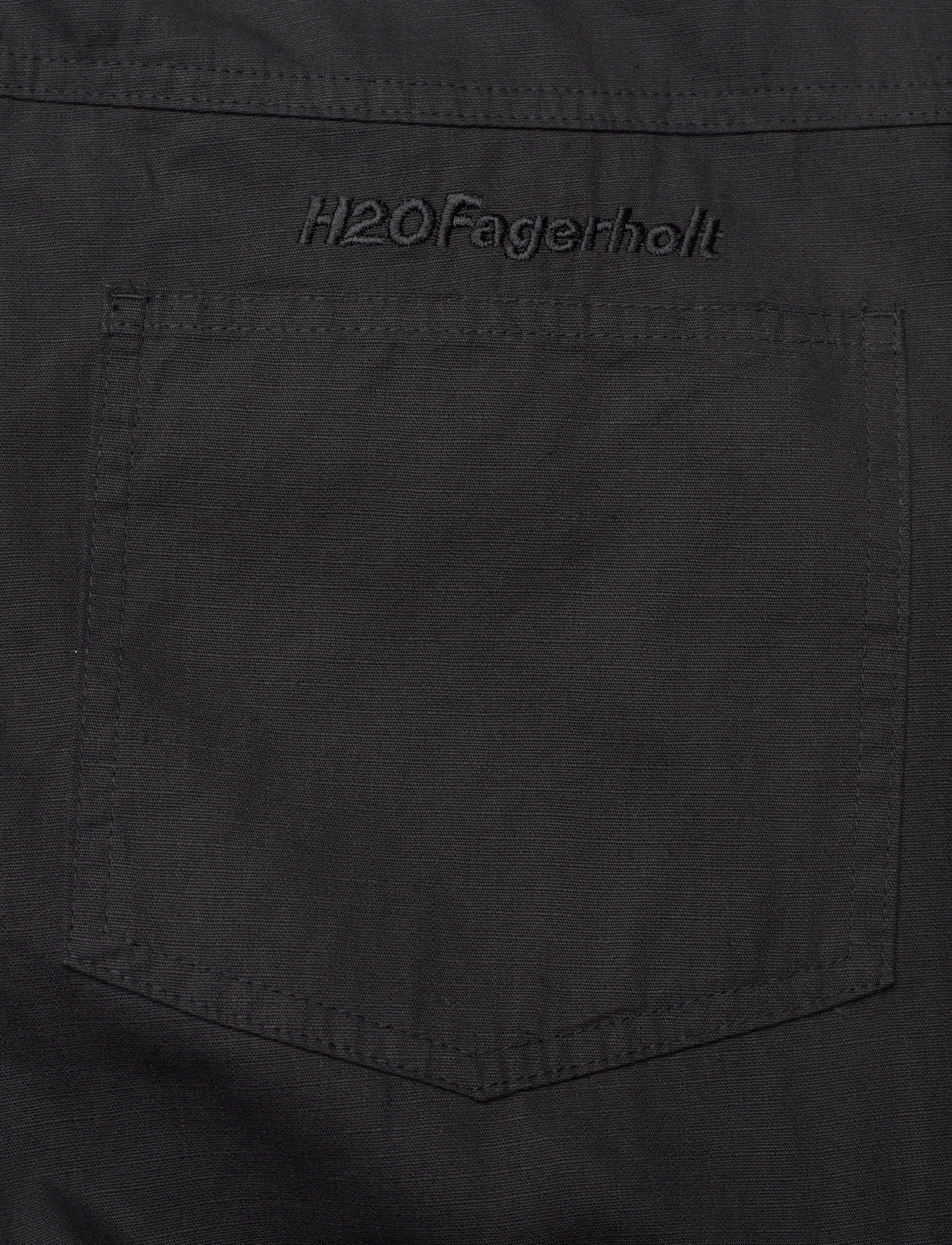 H2O Fagerholt - Rip Pants - cargobukser - black - 4