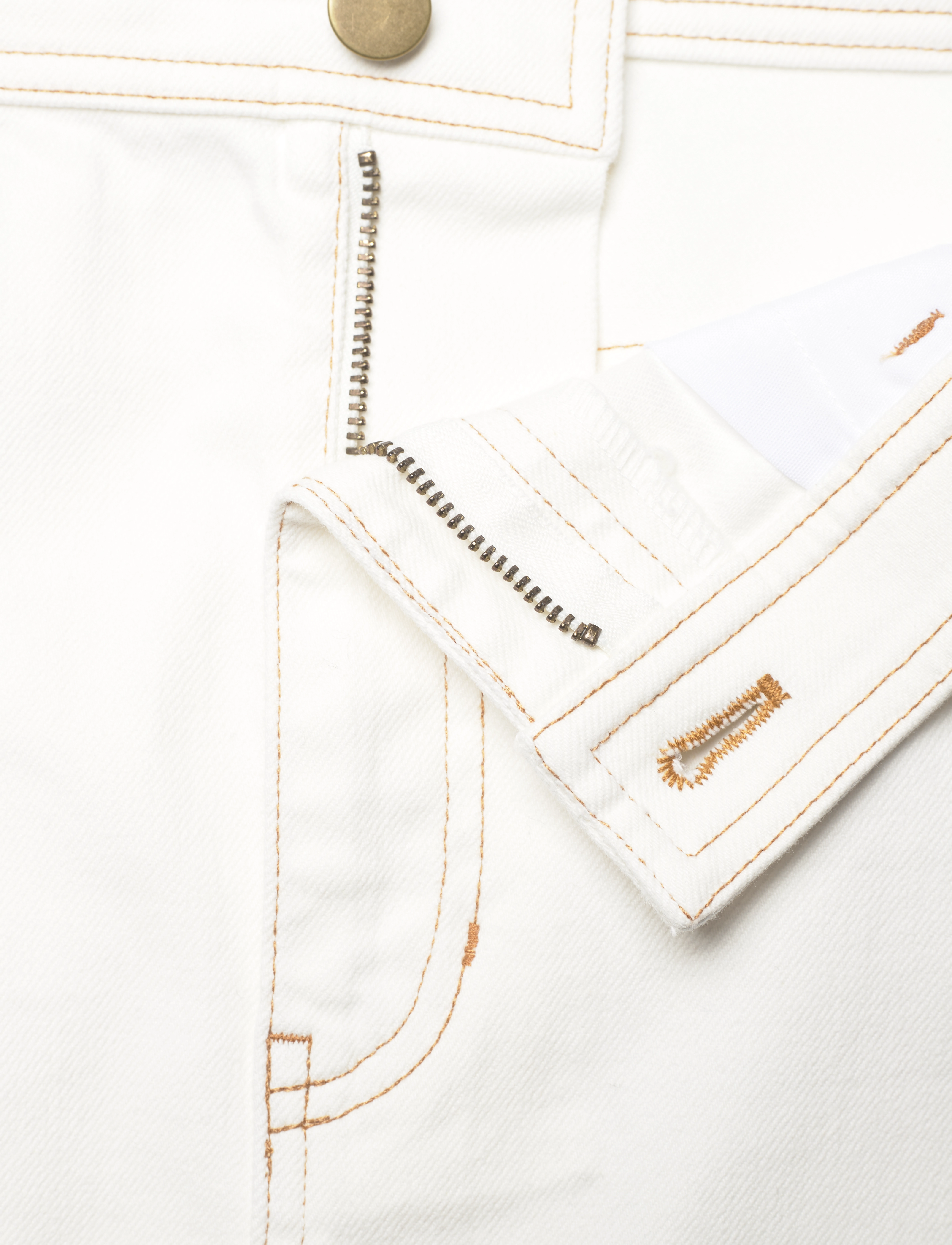 H2O Fagerholt - Classic jeans skirt - bleistiftröcke - cream white - 3