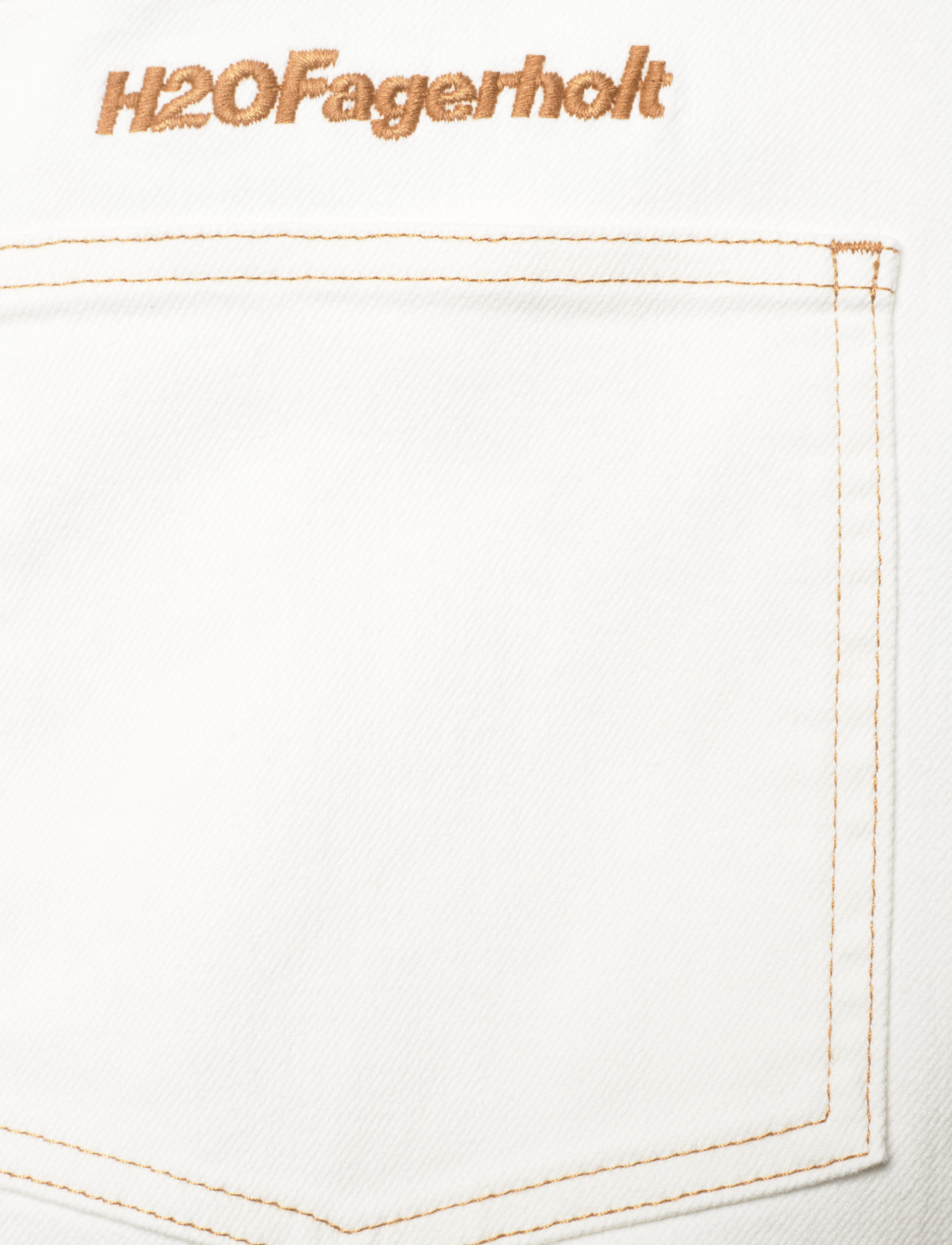 H2O Fagerholt - Classic jeans skirt - bleistiftröcke - cream white - 4