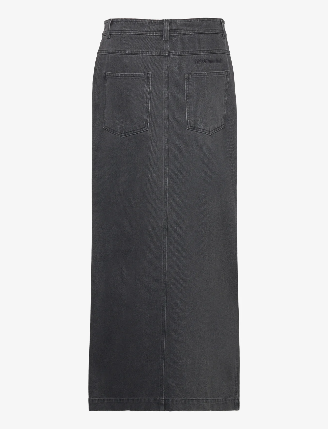 H2O Fagerholt - Classic jeans skirt - farkkuhameet - washed black - 1