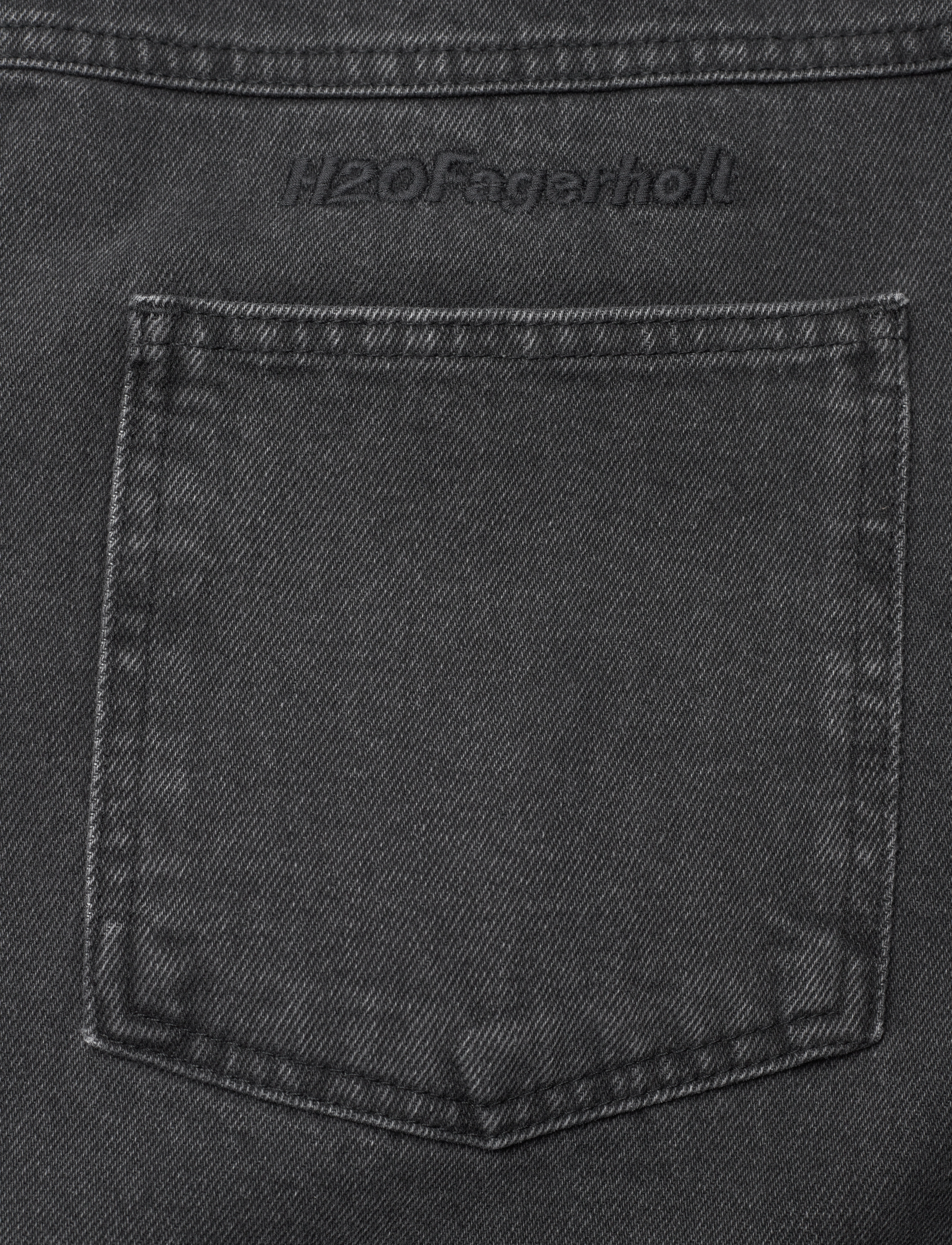 H2O Fagerholt - Classic jeans skirt - washed black - 4
