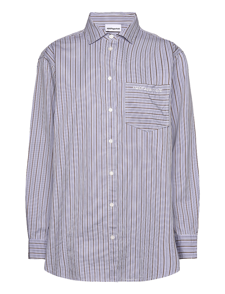 H2O Fagerholt - PJ Shirt - blue stripe - 0