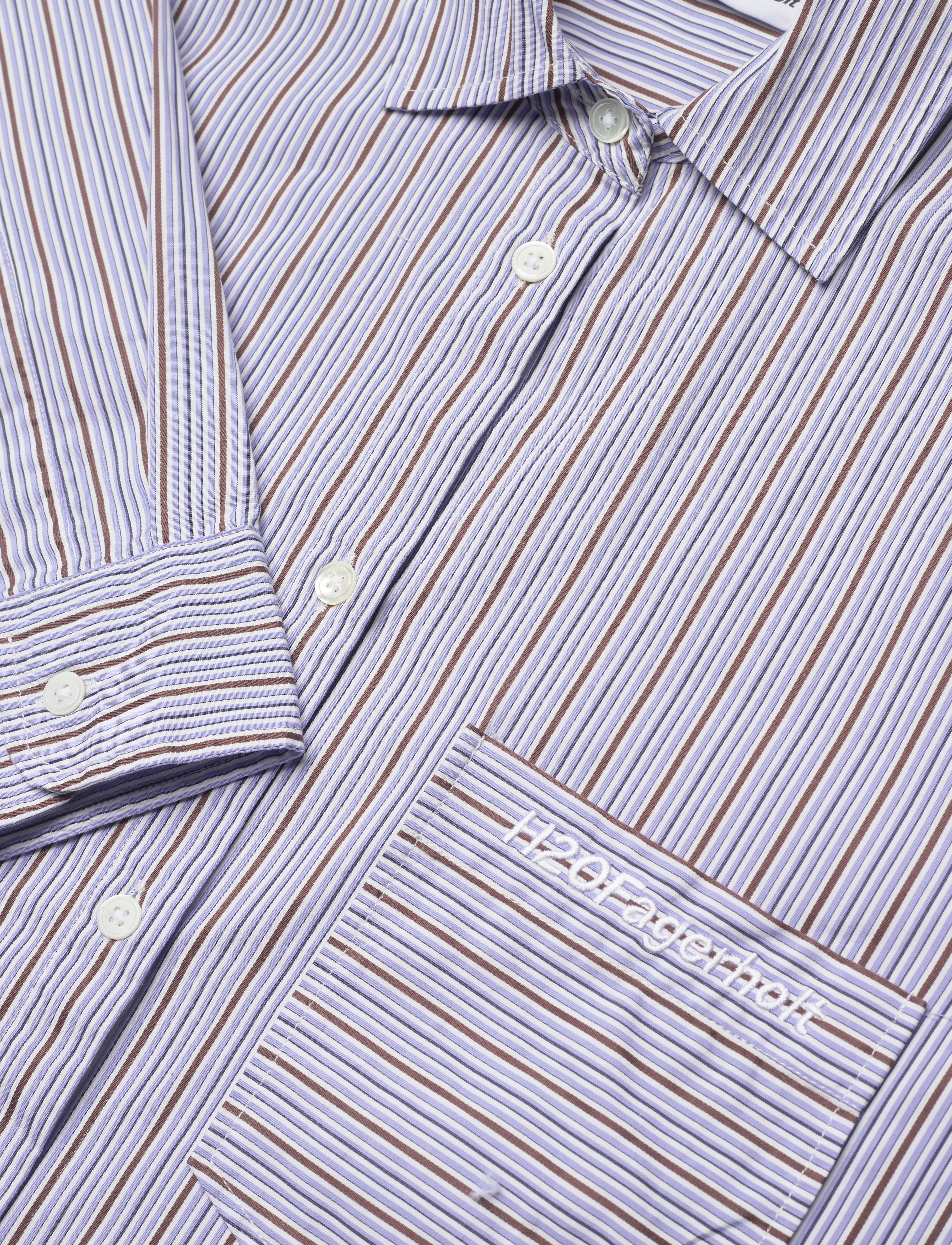 H2O Fagerholt - PJ Shirt - blue stripe - 2