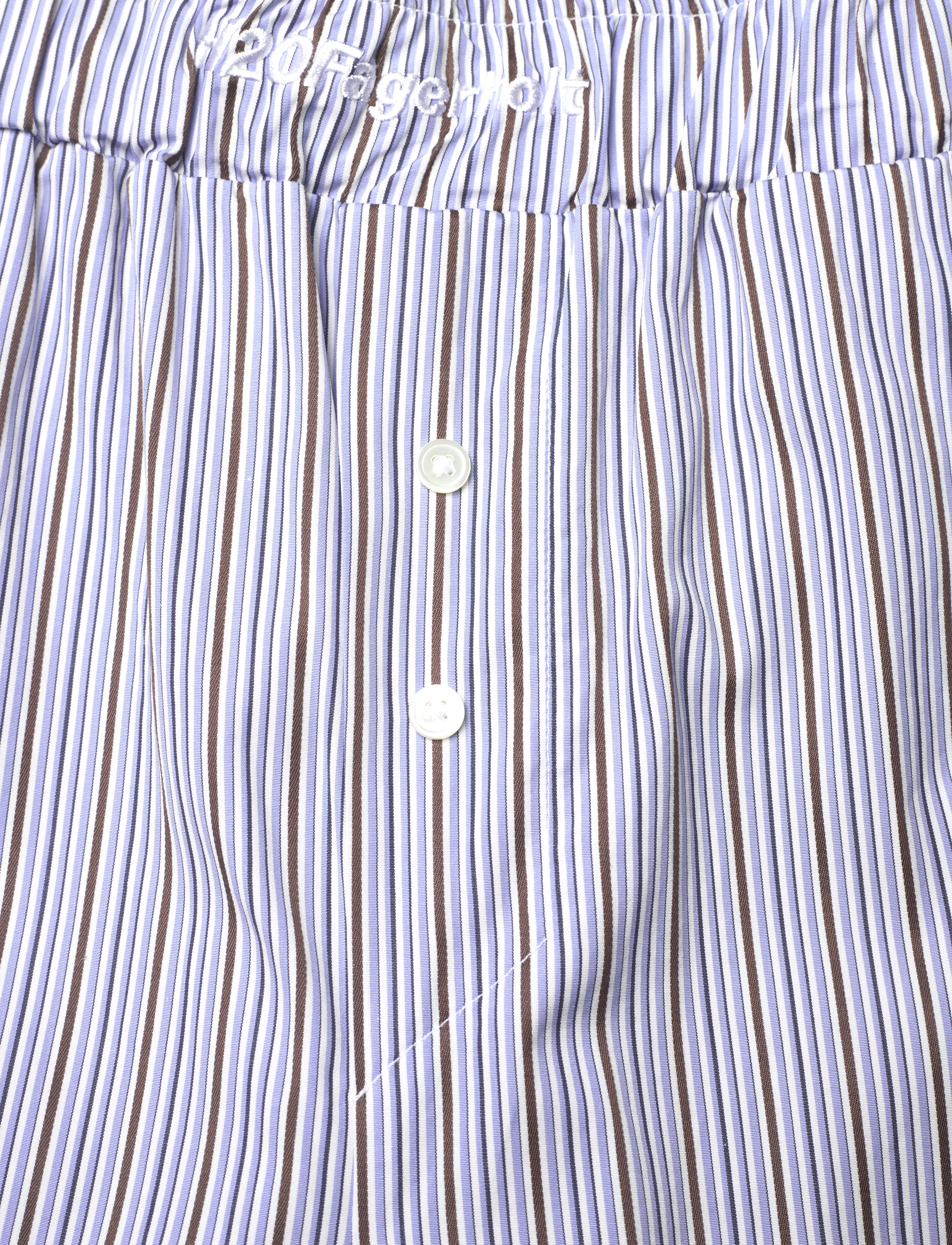 H2O Fagerholt - PJ Pants - leveälahkeiset housut - blue stripe - 3