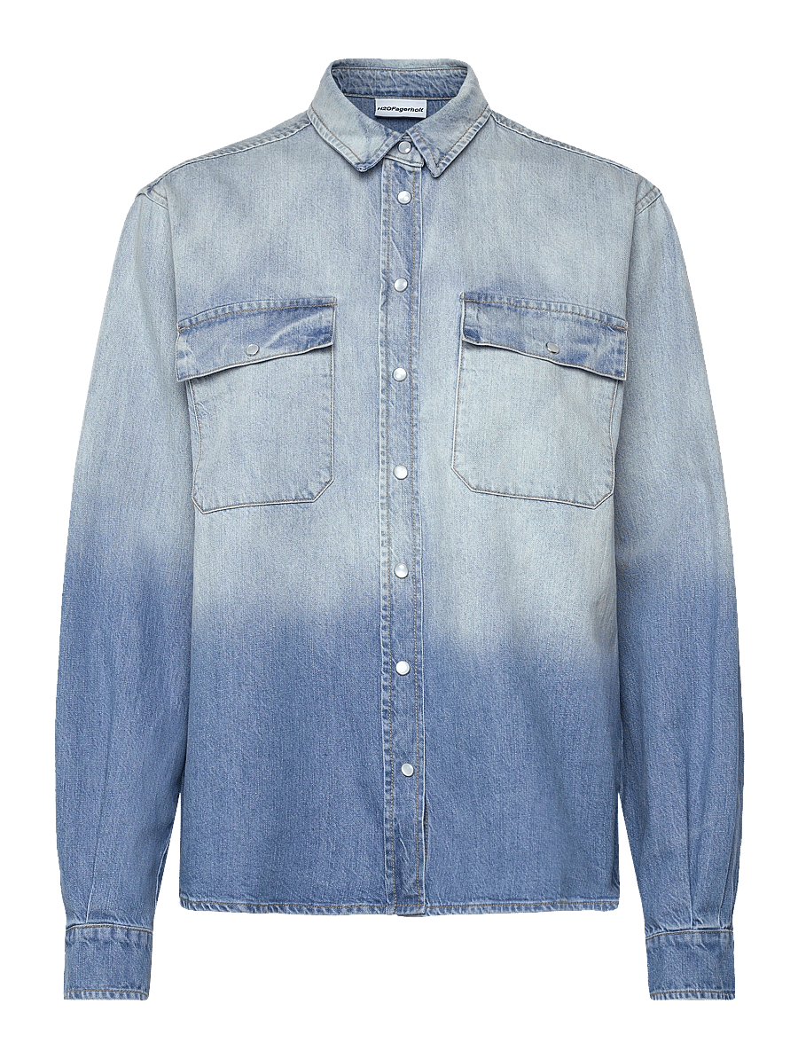 H2O Fagerholt - Dip Dye Cowgirl Shirt - chemises en jeans - dip dyed denim - 0
