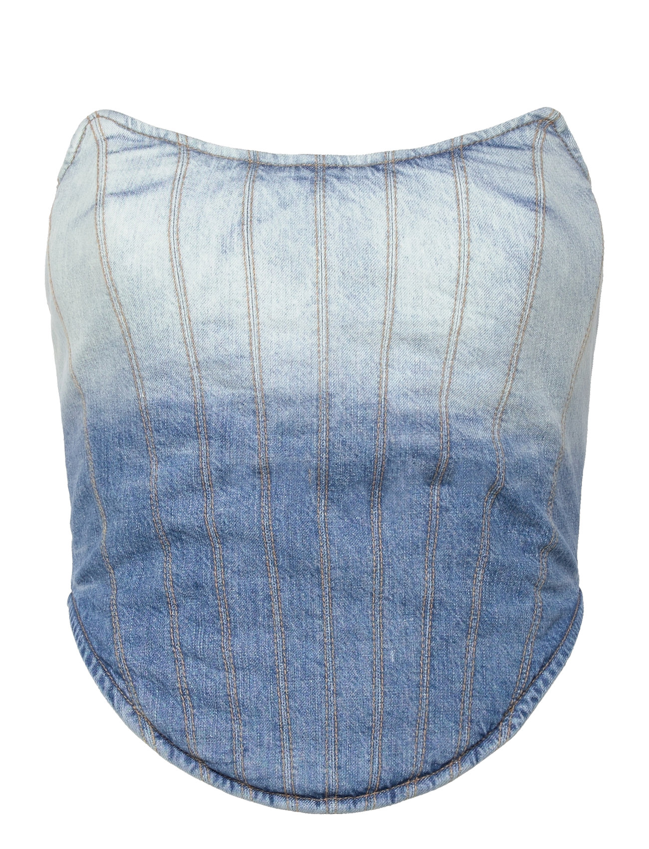 H2O Fagerholt - Dip Dye Corsage - crop tops - dip dyed denim - 0