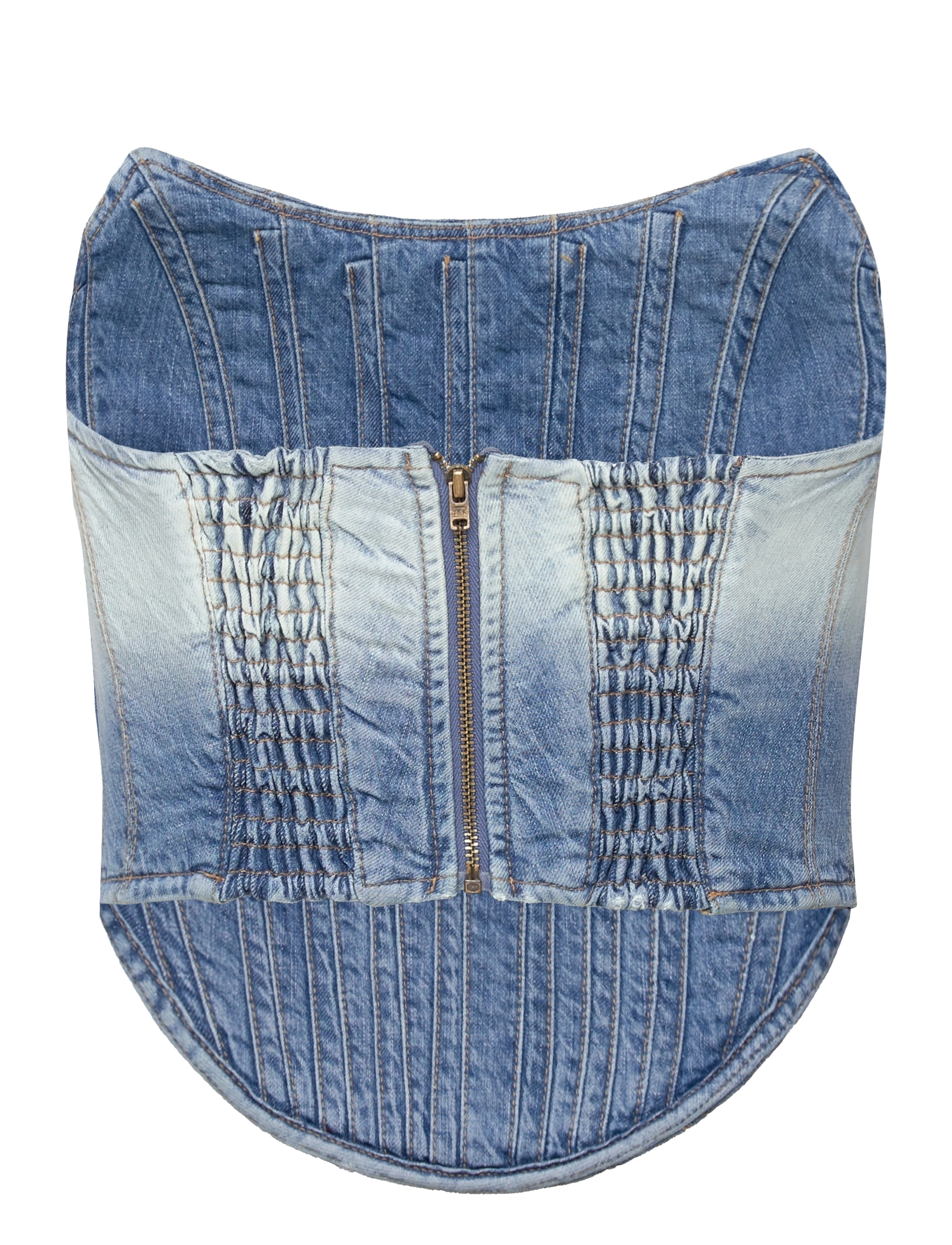 H2O Fagerholt - Dip Dye Corsage - crop tops - dip dyed denim - 1