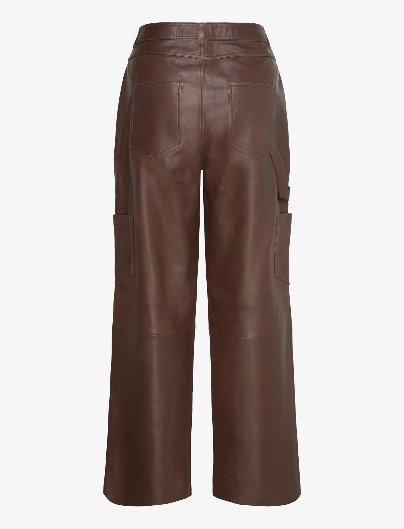 H2O Fagerholt - Lulu pants - leather trousers - coffee brown - 1