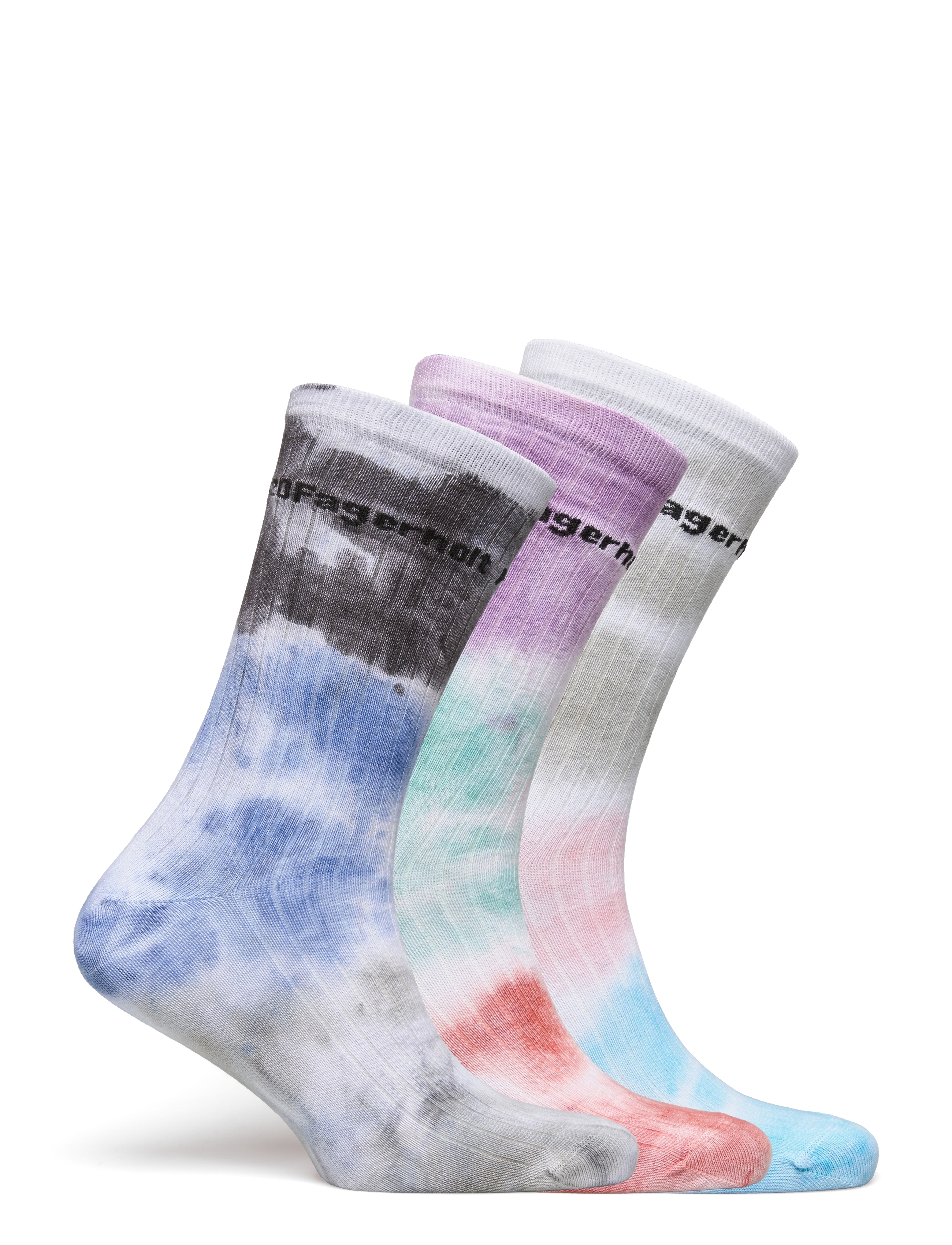 H2O Fagerholt - Dip dye sock - black/white/creamy grey - 1