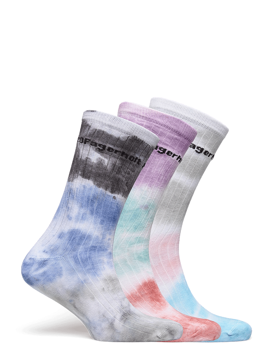 H2O Fagerholt - Dip dye sock - black/white/creamy grey - 1