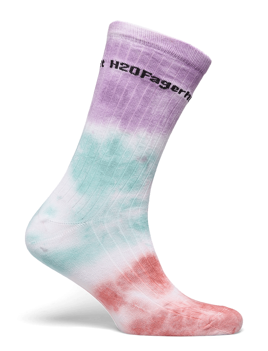 H2O Fagerholt - Dip dye sock - black/white/creamy grey - 3