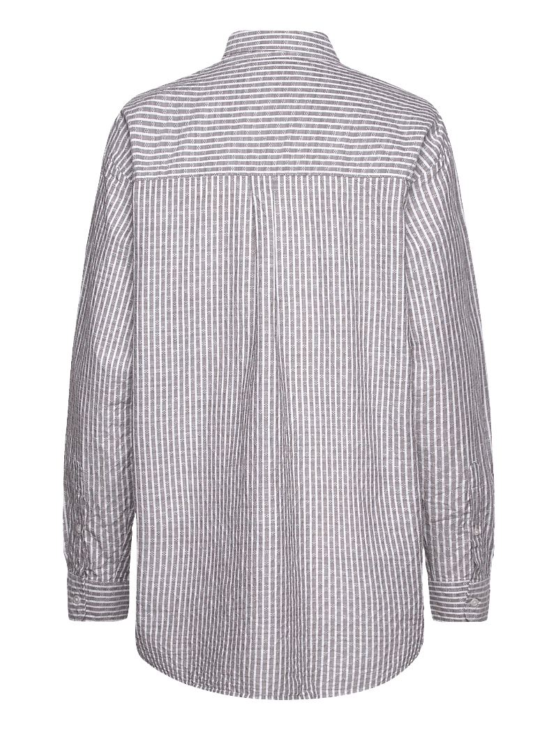H2O Fagerholt - Holiday Shirt - langærmede skjorter - brown stripe - 1