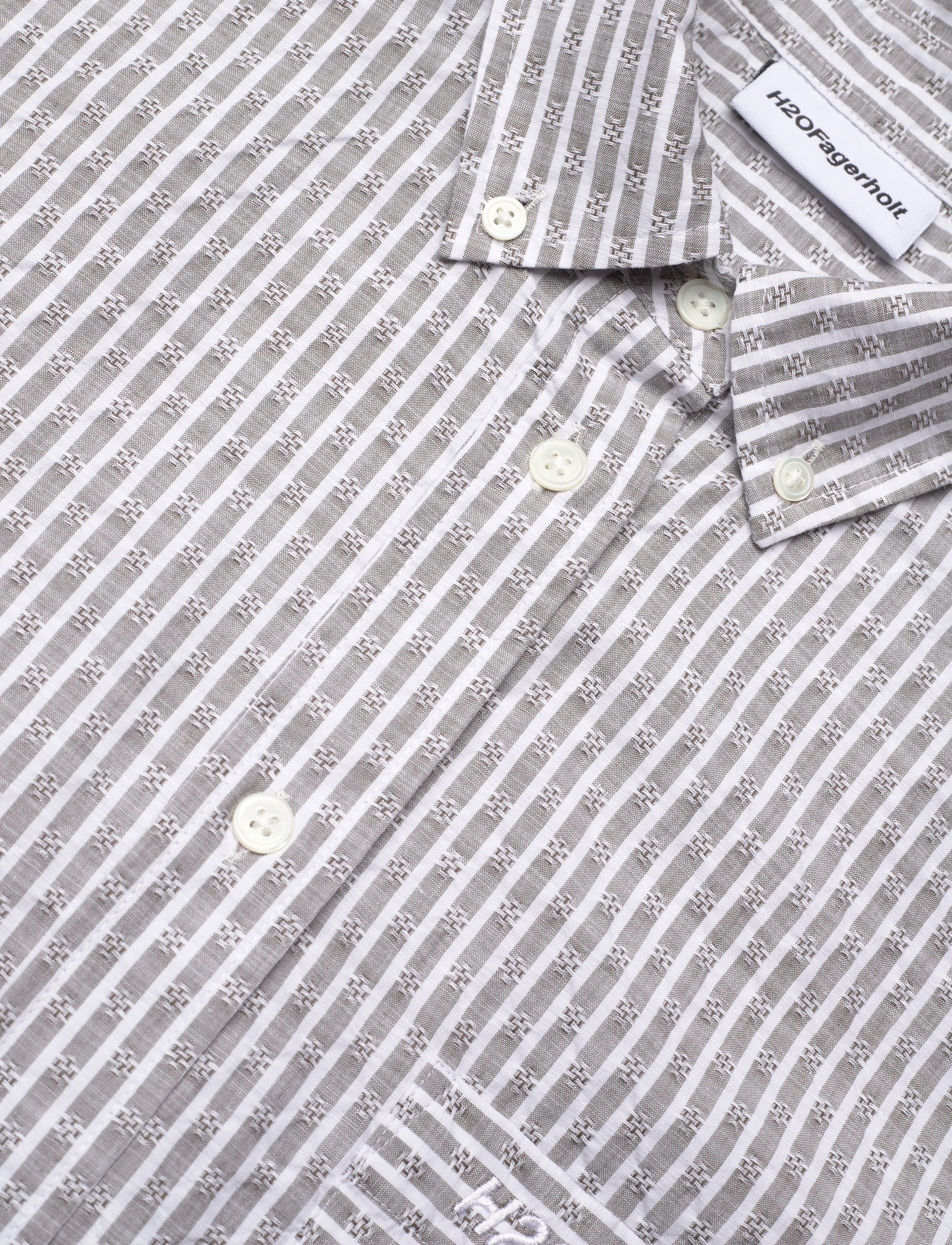H2O Fagerholt - Holiday Shirt - langærmede skjorter - brown stripe - 2