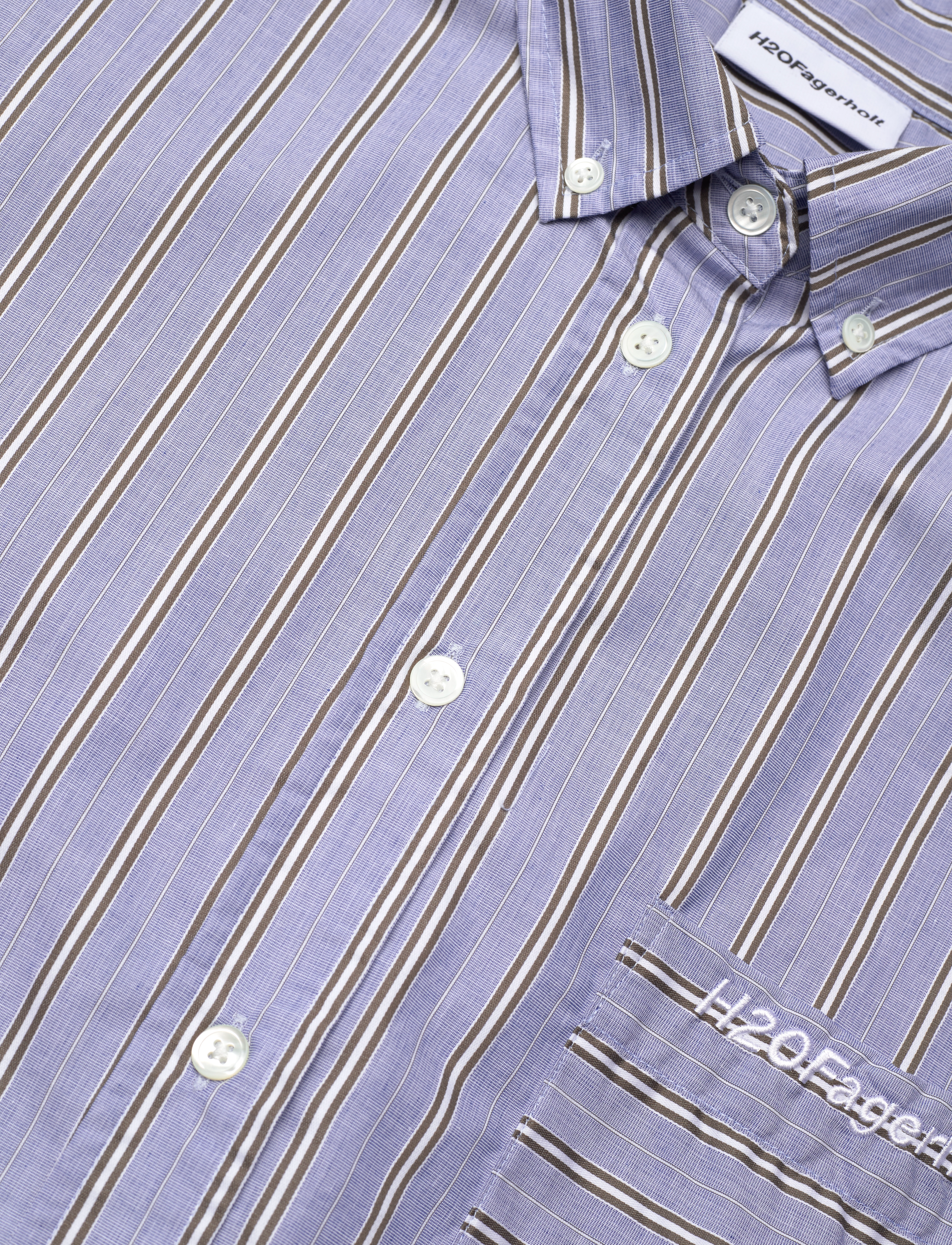 H2O Fagerholt - Holiday Shirt - langärmlige hemden - dark blue stripe - 2