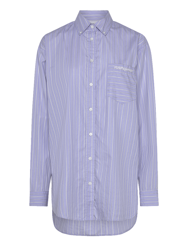 H2O Fagerholt - Holiday Shirt - langärmlige hemden - light blue stripe - 0
