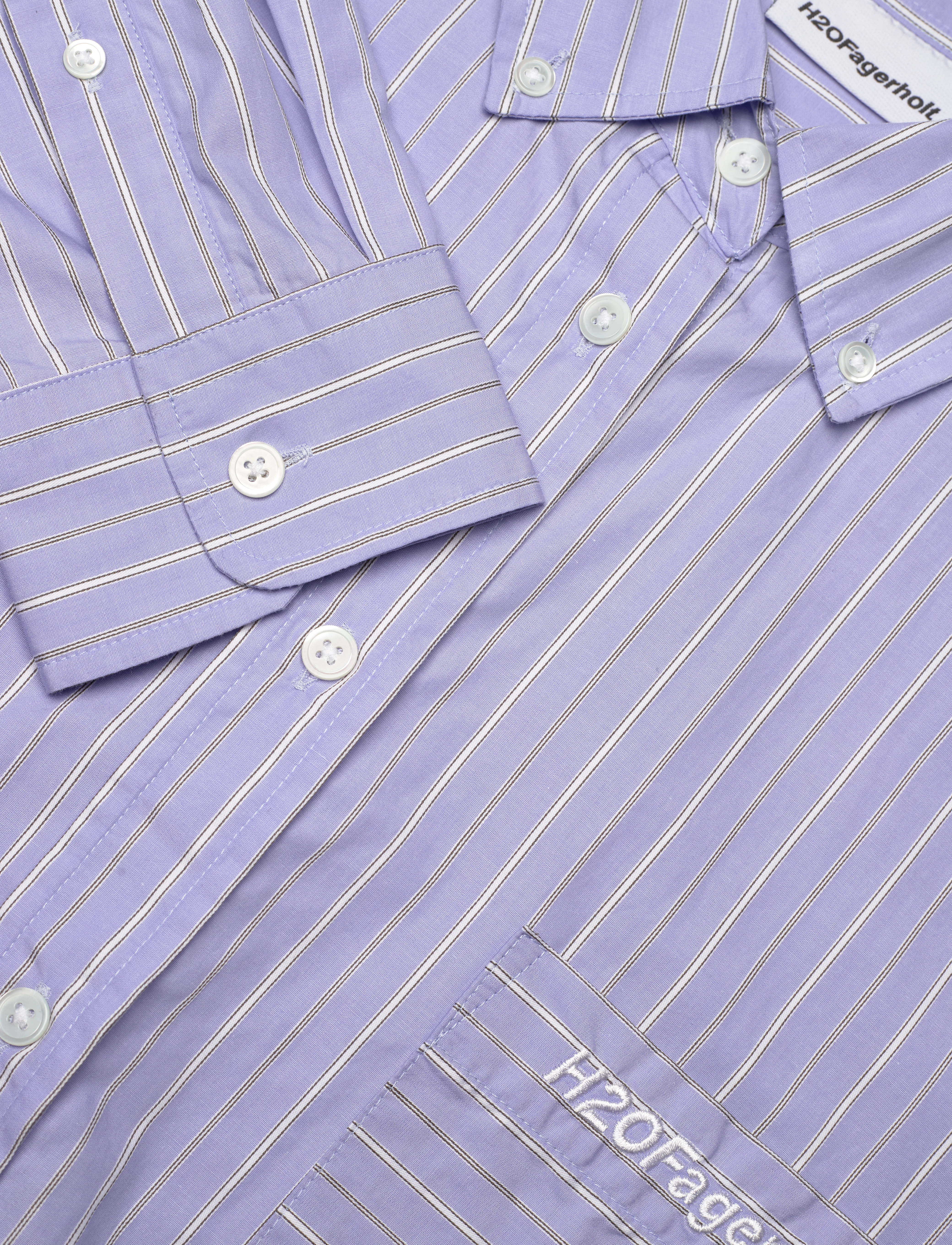 H2O Fagerholt - Holiday Shirt - langärmlige hemden - light blue stripe - 2