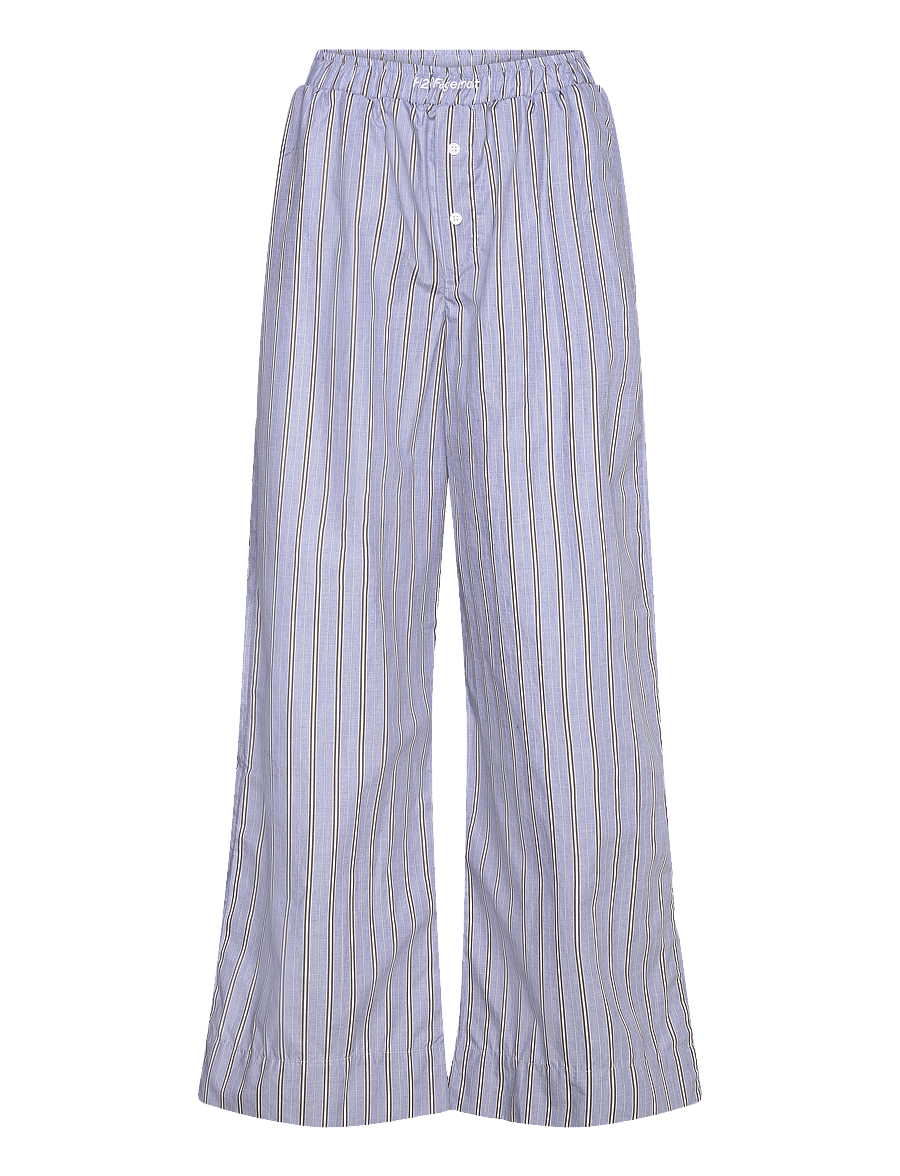H2O Fagerholt - Holiday Pants - laia säärega püksid - dark blue stripe - 0