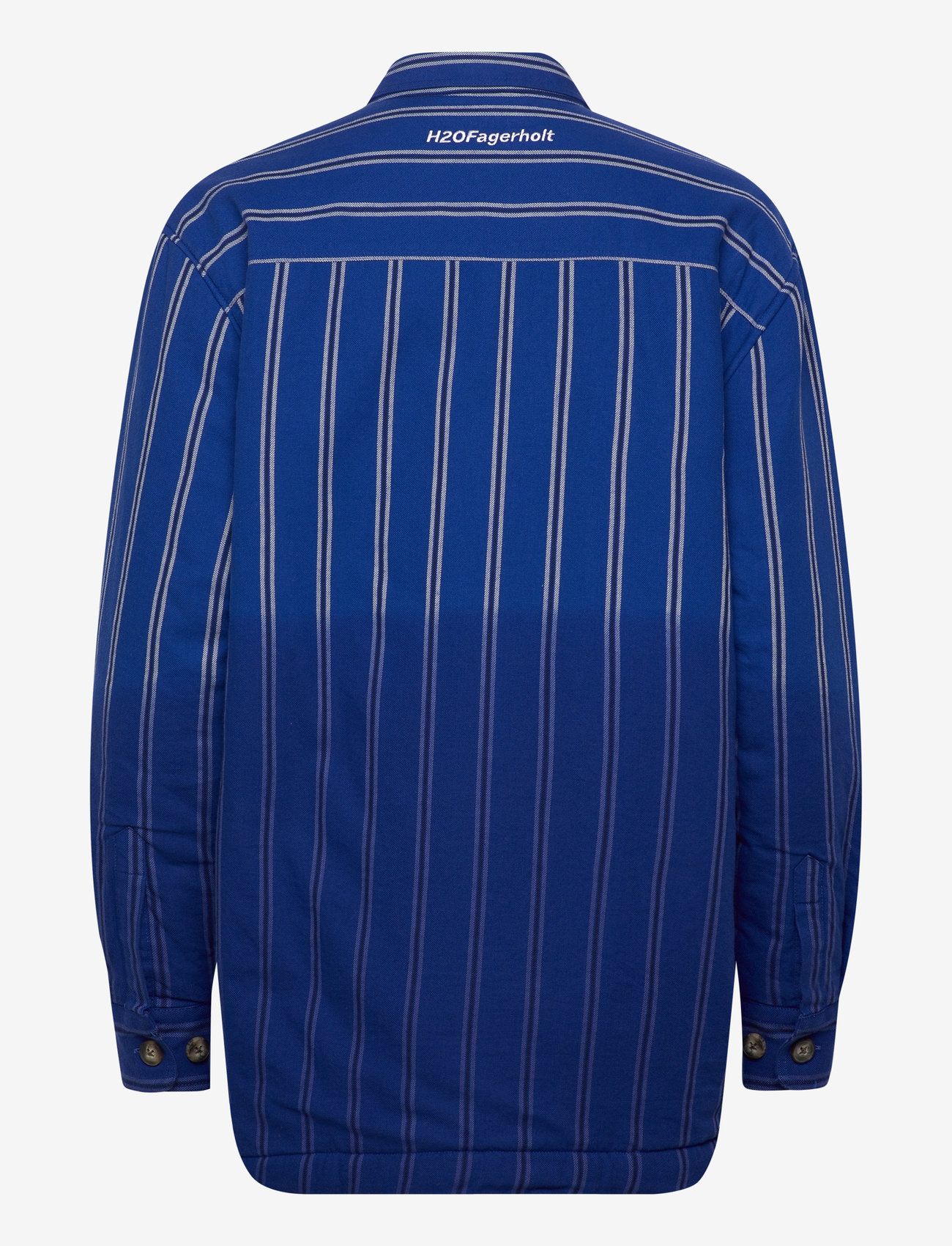 H2O Fagerholt - Como Pile Shirt - pealissärgid - black/blue stripe - 1