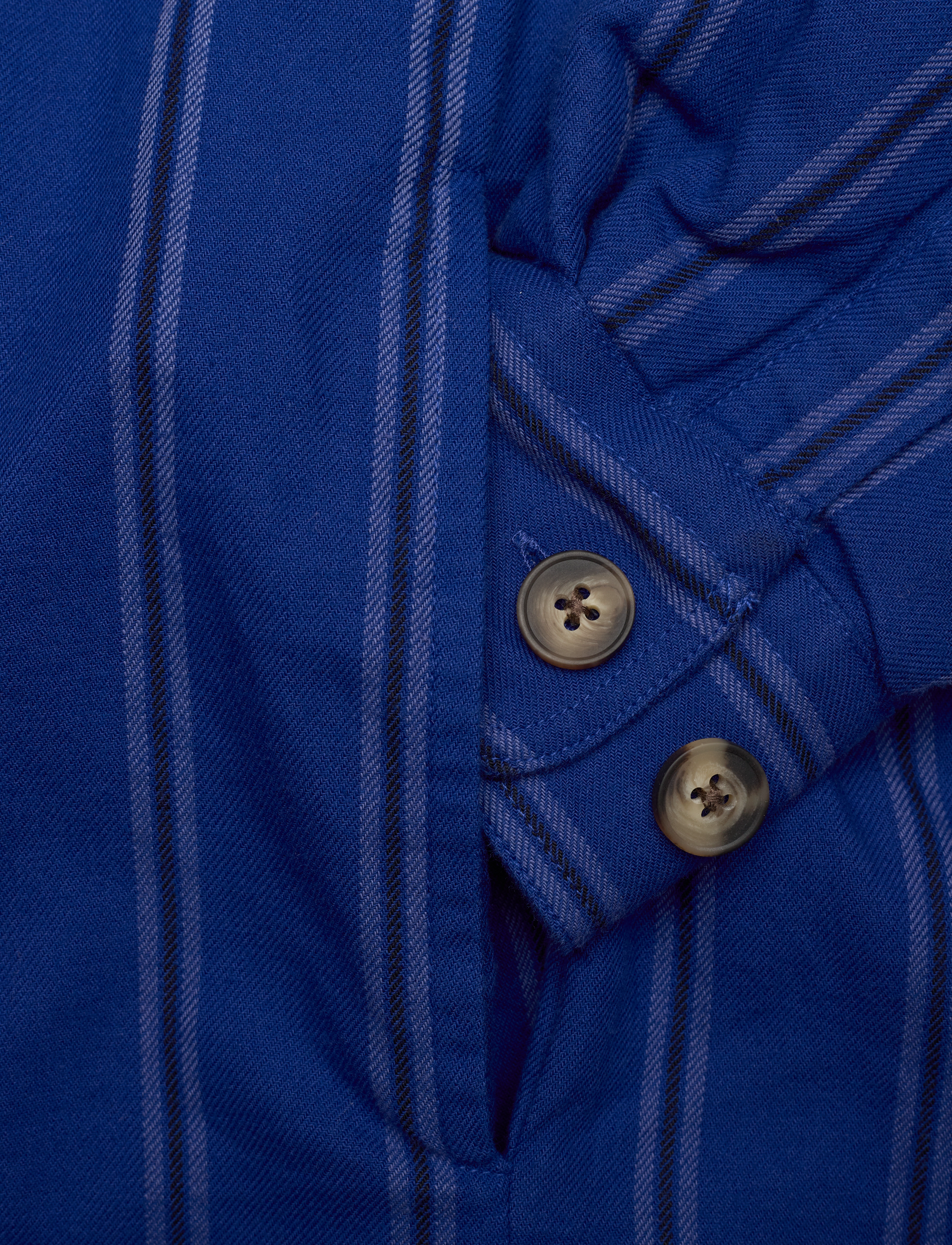 H2O Fagerholt - Como Pile Shirt - overshirts - black/blue stripe - 3