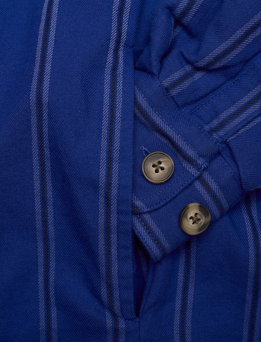 H2O Fagerholt - Como Pile Shirt - overshirts - black/blue stripe - 3
