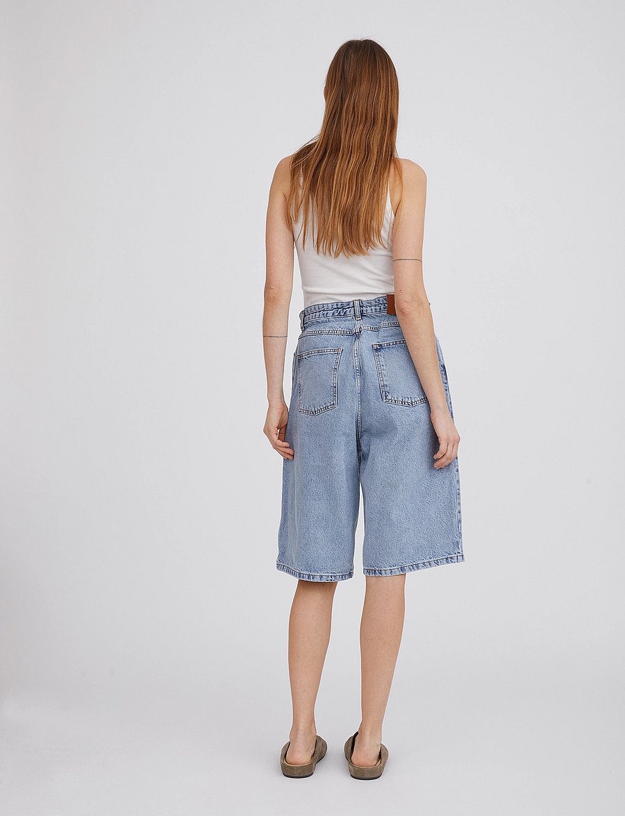 H2O Fagerholt - Monday Shorts - jorts - light blue denim - 4