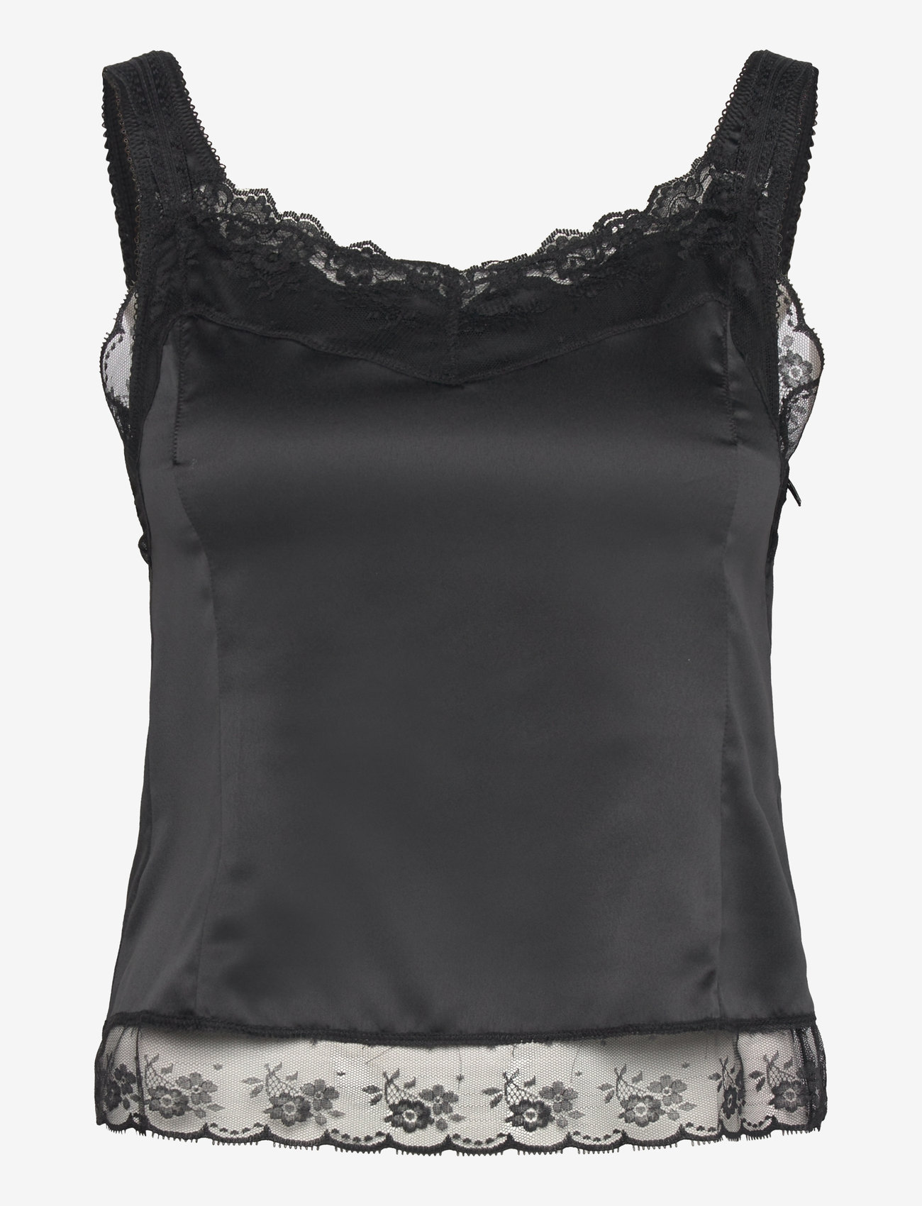 H2O Fagerholt - Double Lace Top - blūzes bez piedurknēm - black - 1