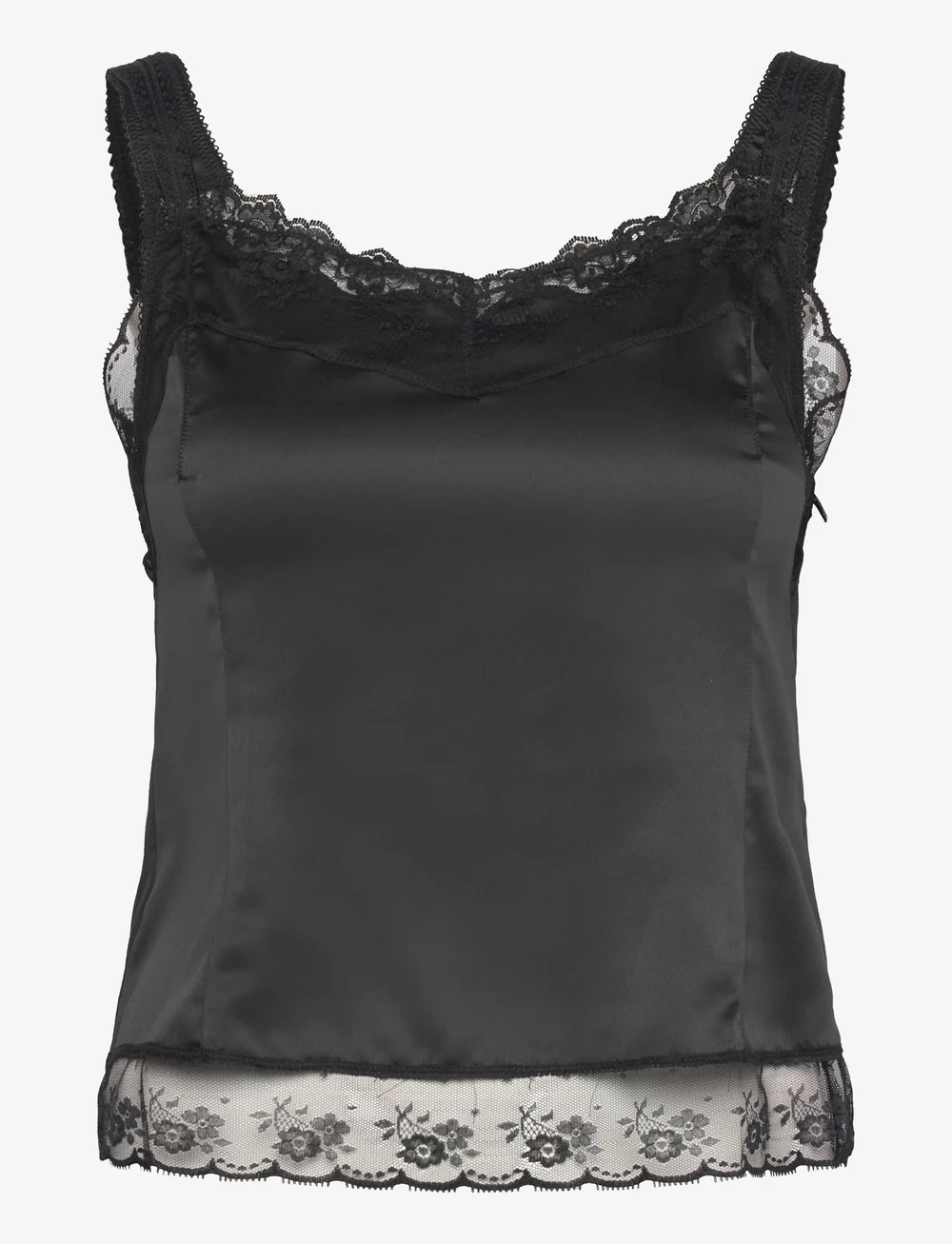 H2O Fagerholt - Double Lace Top - Ärmlösa blusar - black - 1