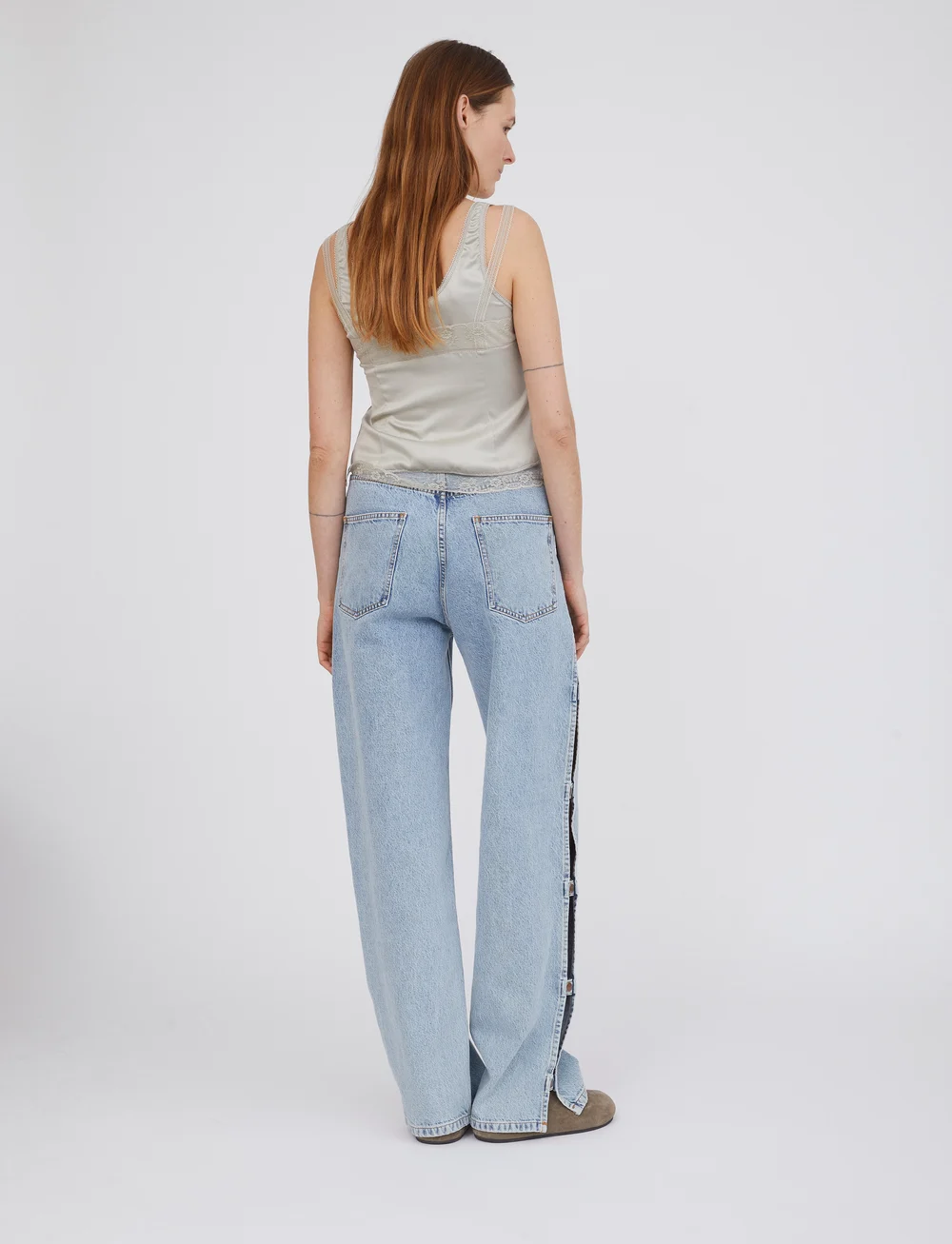 H2O Fagerholt - Double Lace Top - Ærmeløse bluser - grey putty - 4