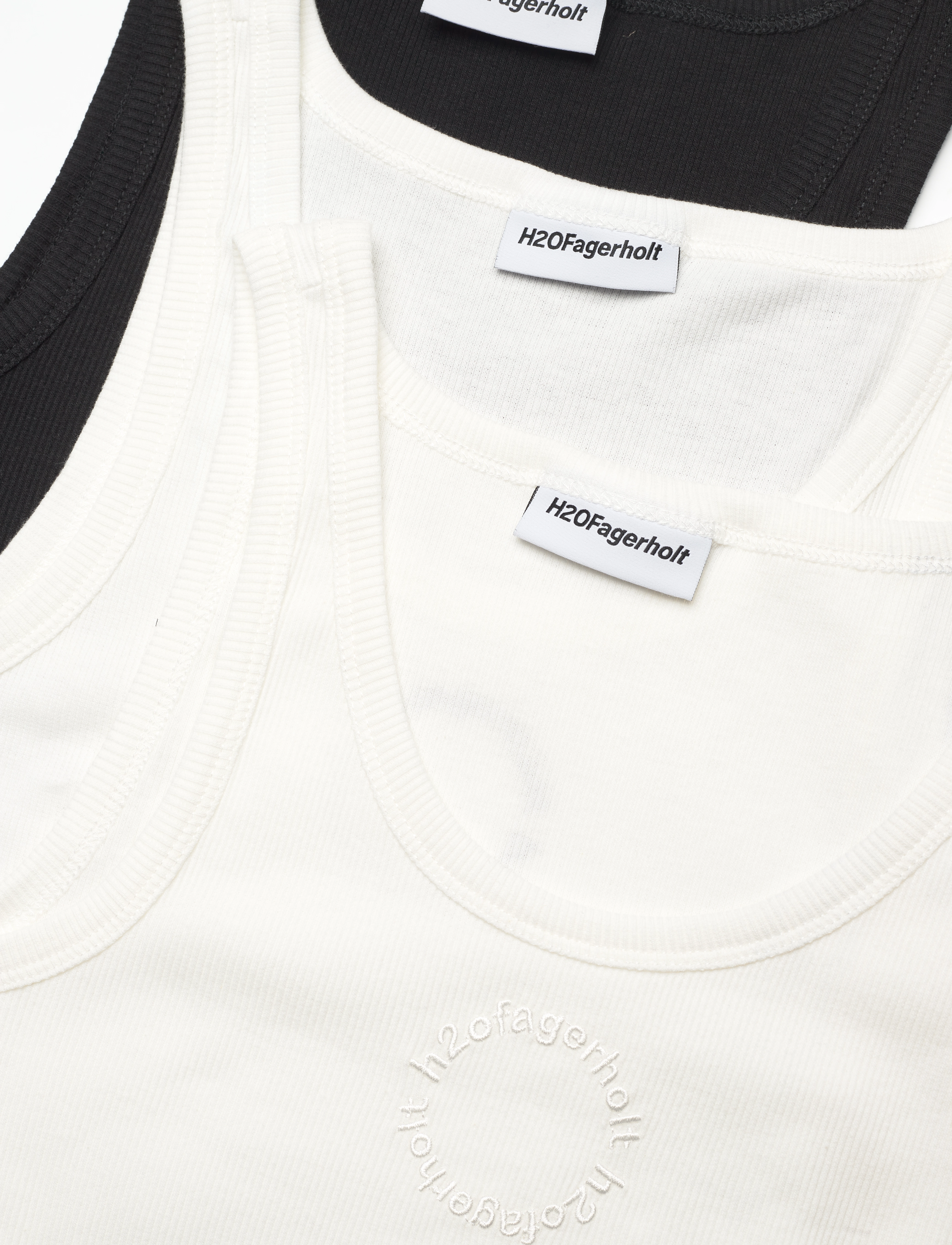 H2O Fagerholt - 3 Pack Tank Top - white/black - 1