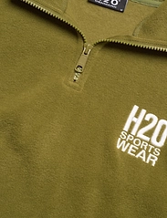 H2O - Blokhus Fleece Half Zip - vahekihina kantavad jakid - army avocado - 2