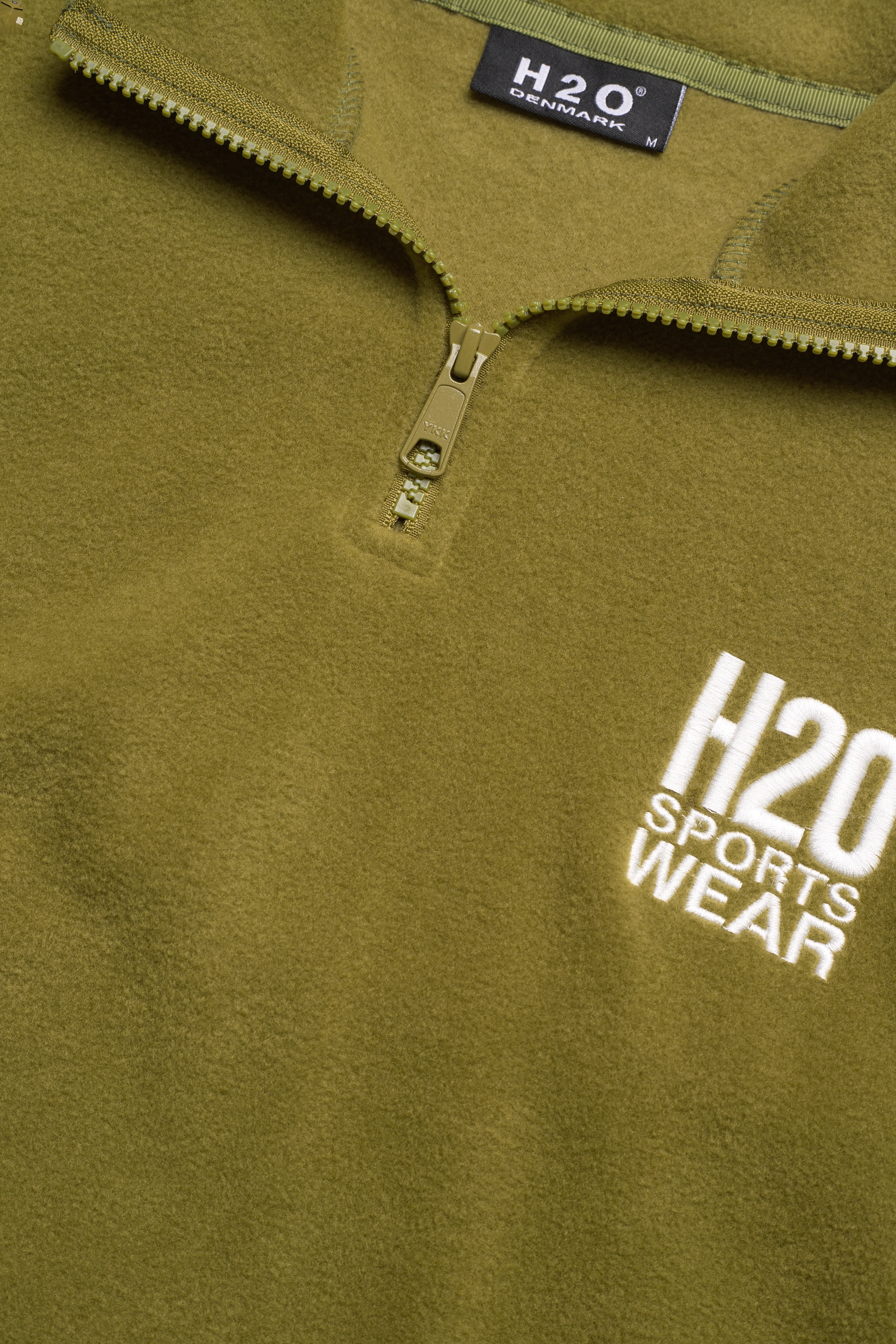 H2O - Blokhus Fleece Half Zip - sweatshirts - army avocado - 2