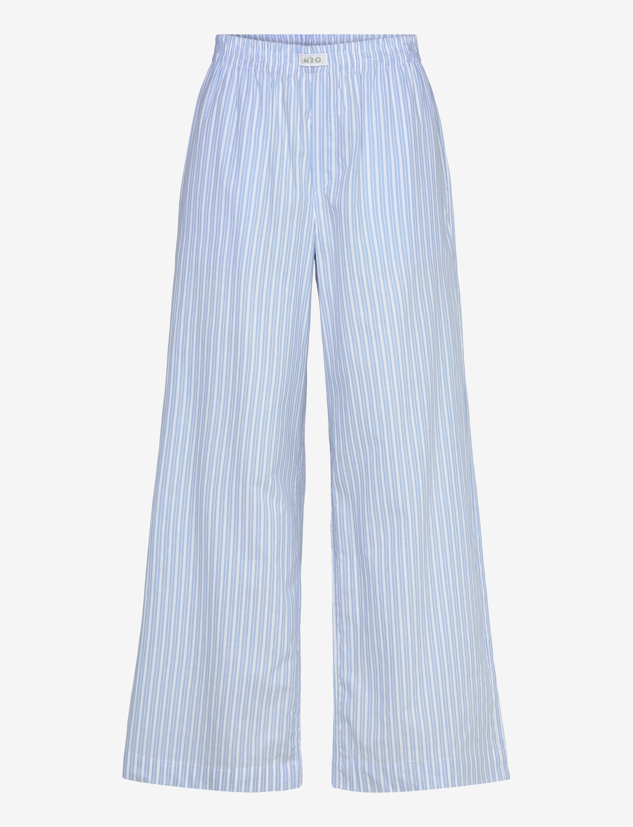 H2O - Rønne Essential Pajamas Pants - casual trousers - light blue/white - 0