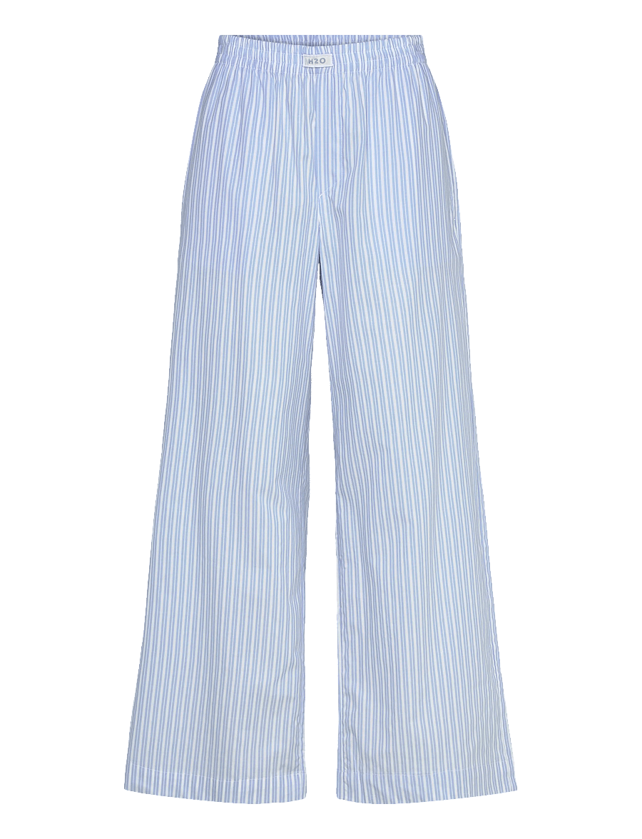 H2O - Rønne Essential Pajamas Pants - casual broeken - light blue/white - 0
