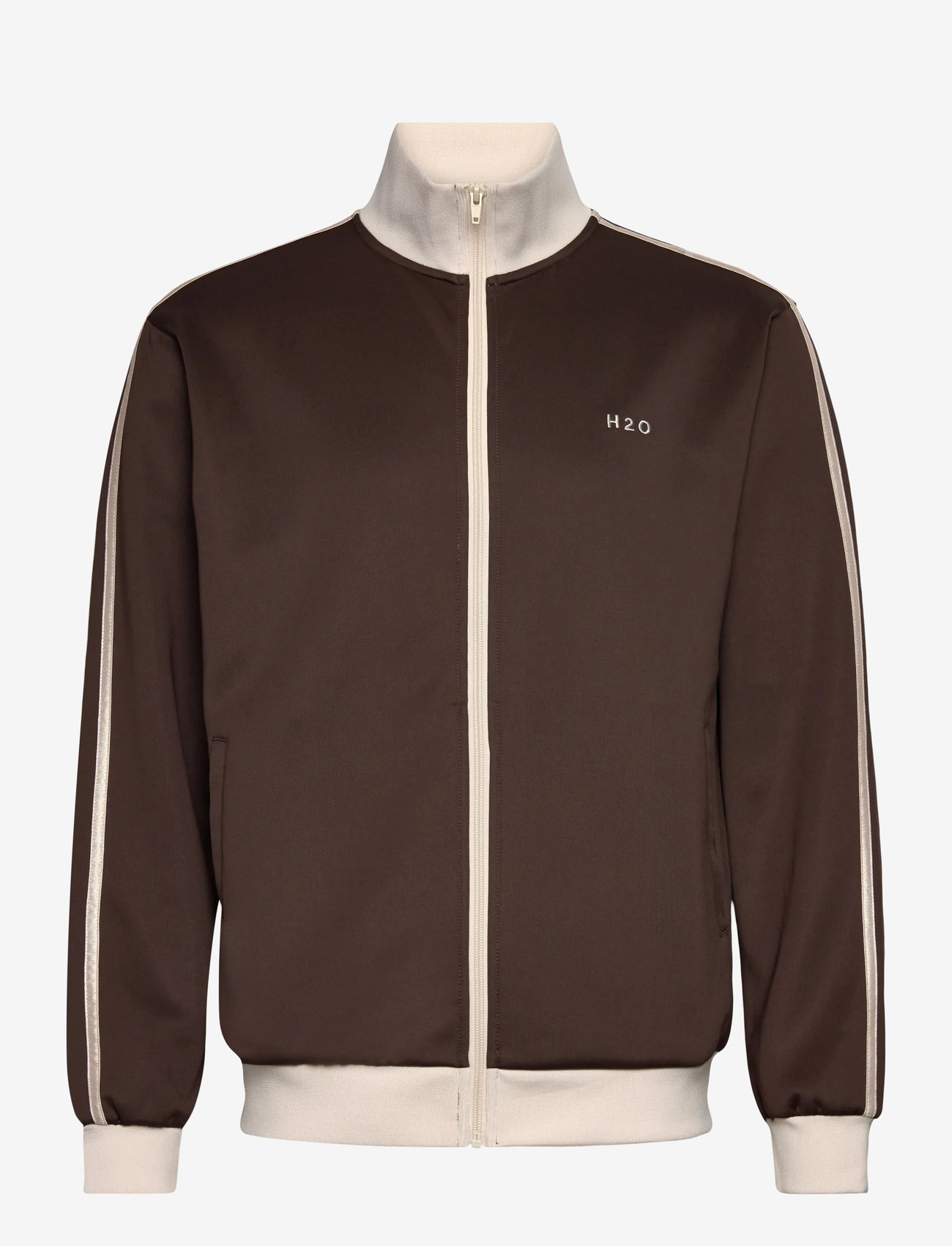 H2O - Tracksuit Zip Jacket - sweatshirts - espresso - 0