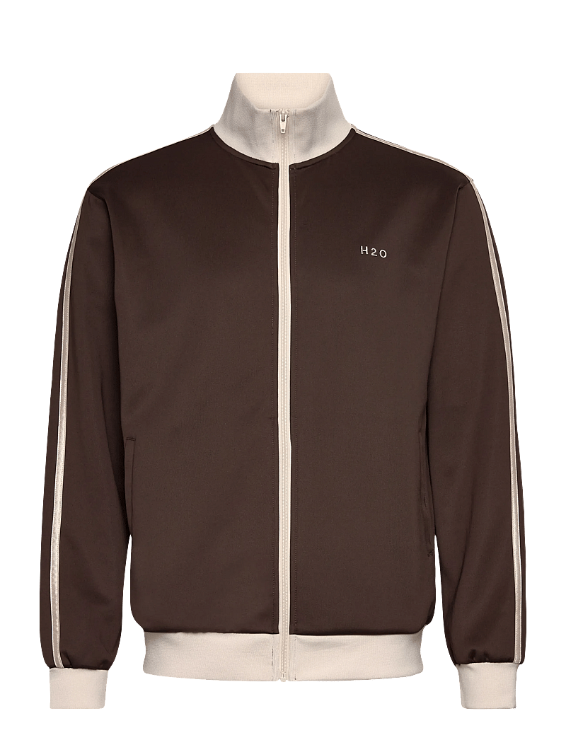 H2O - Tracksuit Zip Jacket - sweatshirts - espresso - 0