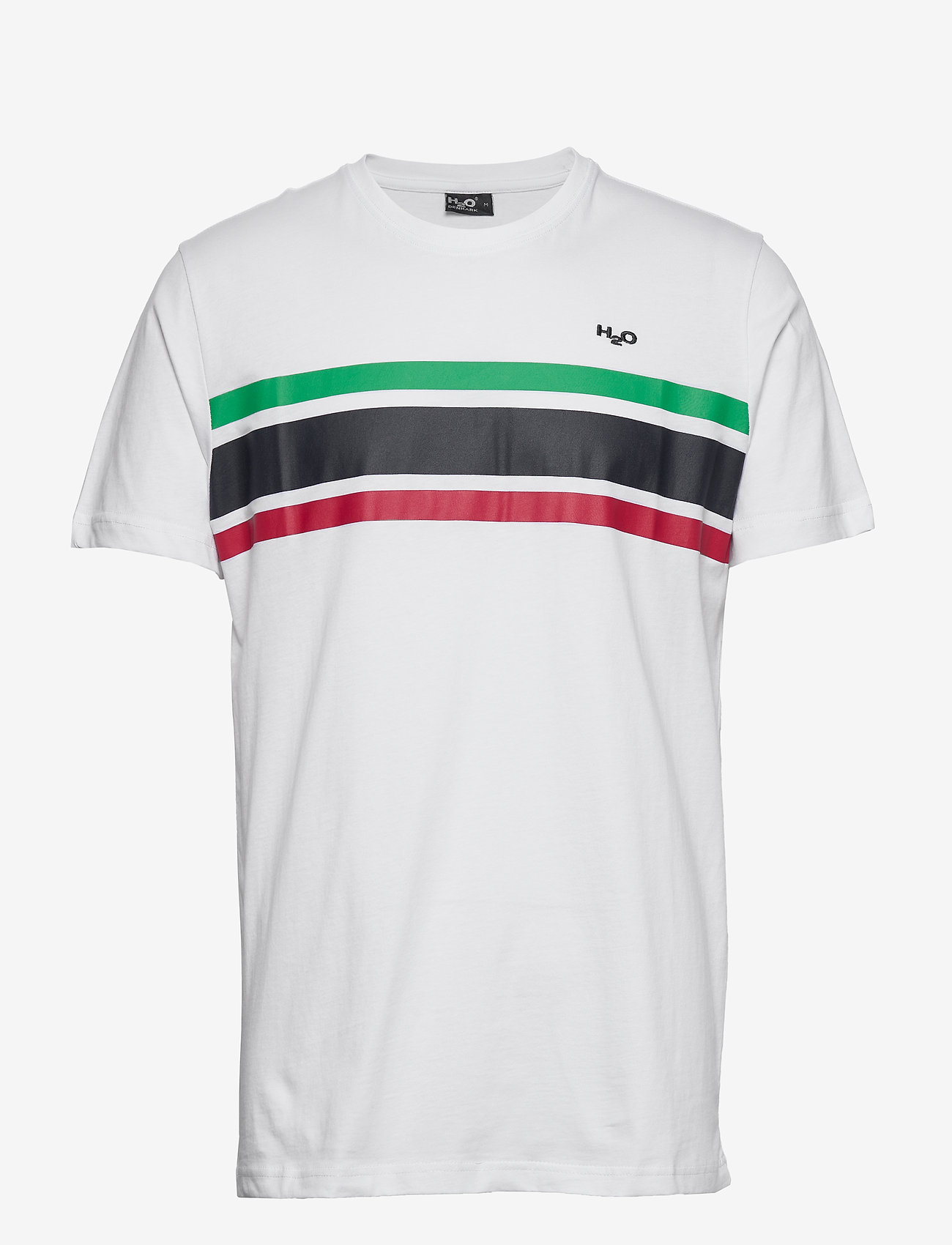 H2O - Gilleleje Tee - short-sleeved t-shirts - white/green/red/navy - 0