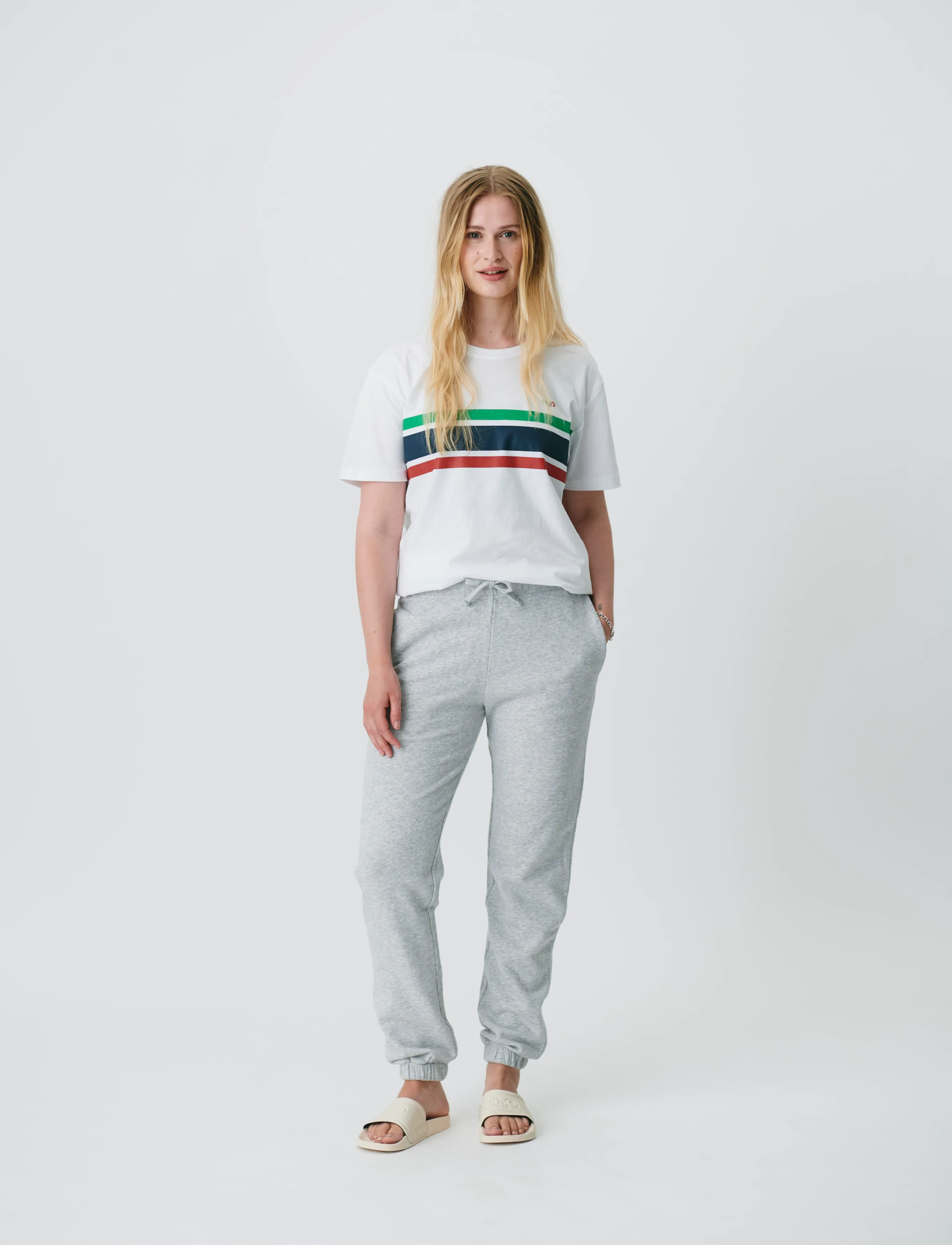 H2O Gilleleje Tee - T-paidat printtikuviolla - WHITE/GREEN/RED/NAVY / white