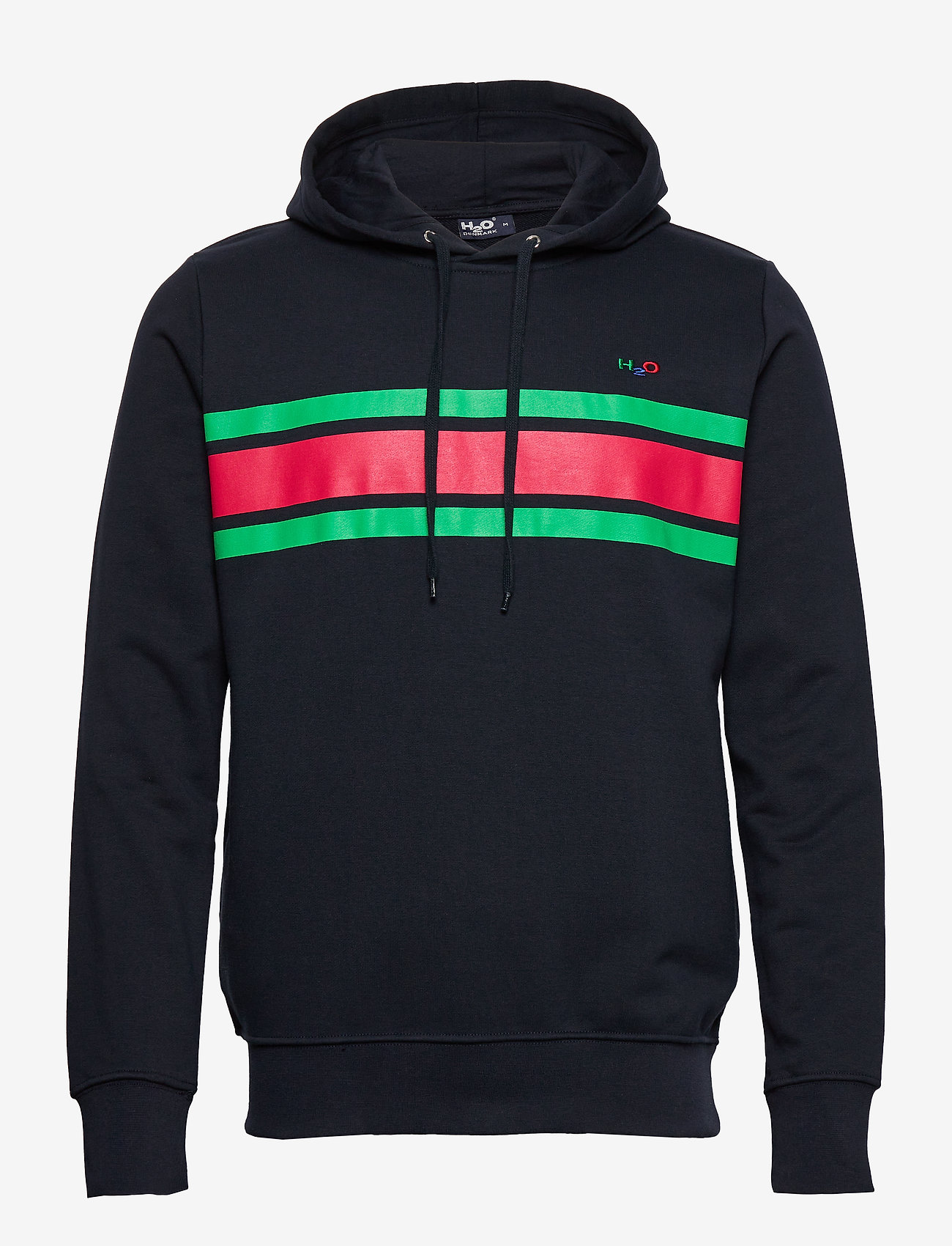 H2O - Gilleleje Sweat Hoodie - navy/green/red - 0