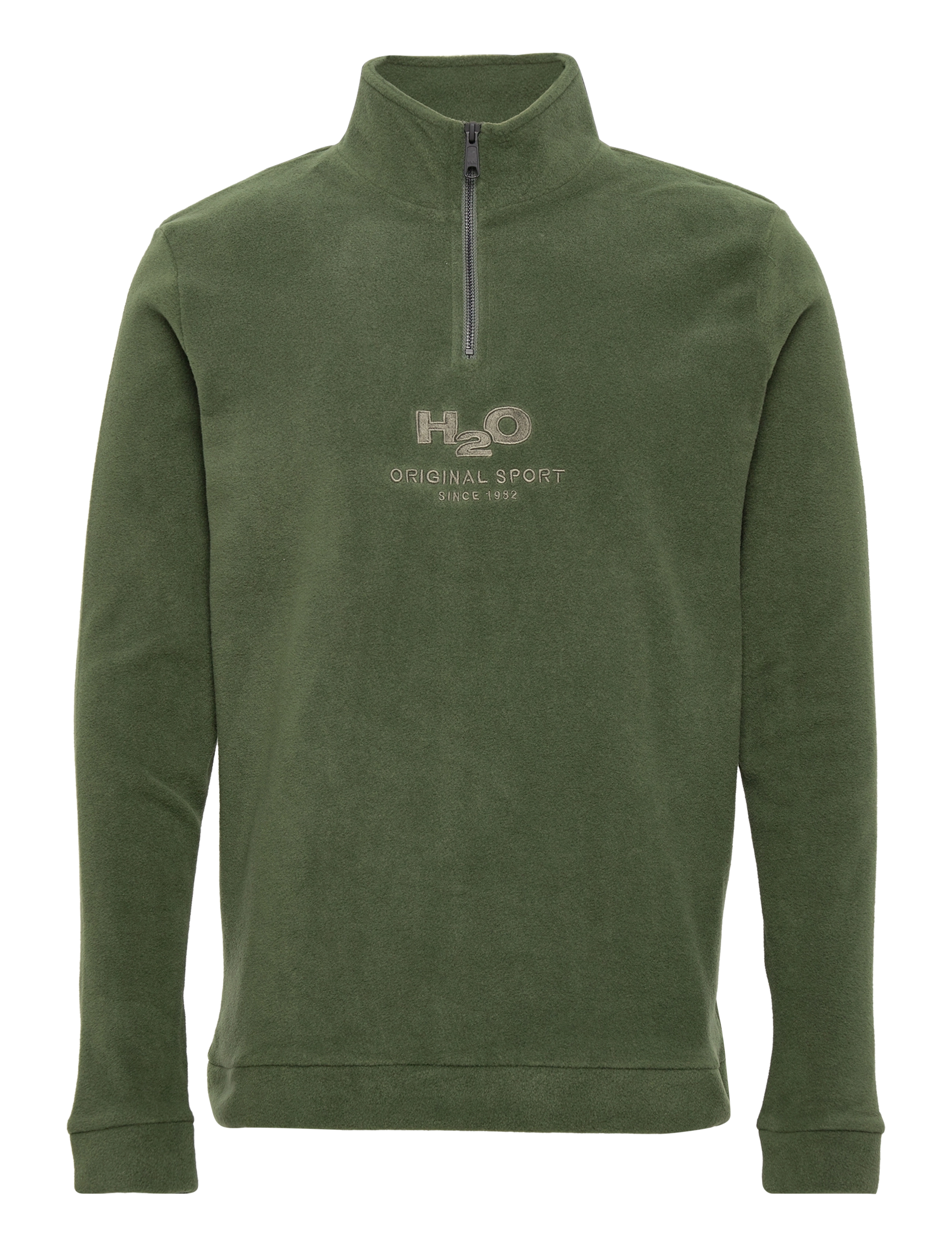 H2O Blåvand Ii Fleece Half Zip, Mænd, Fleece Sweatshirt Med Halv Lynlås, Grøn, Str: S