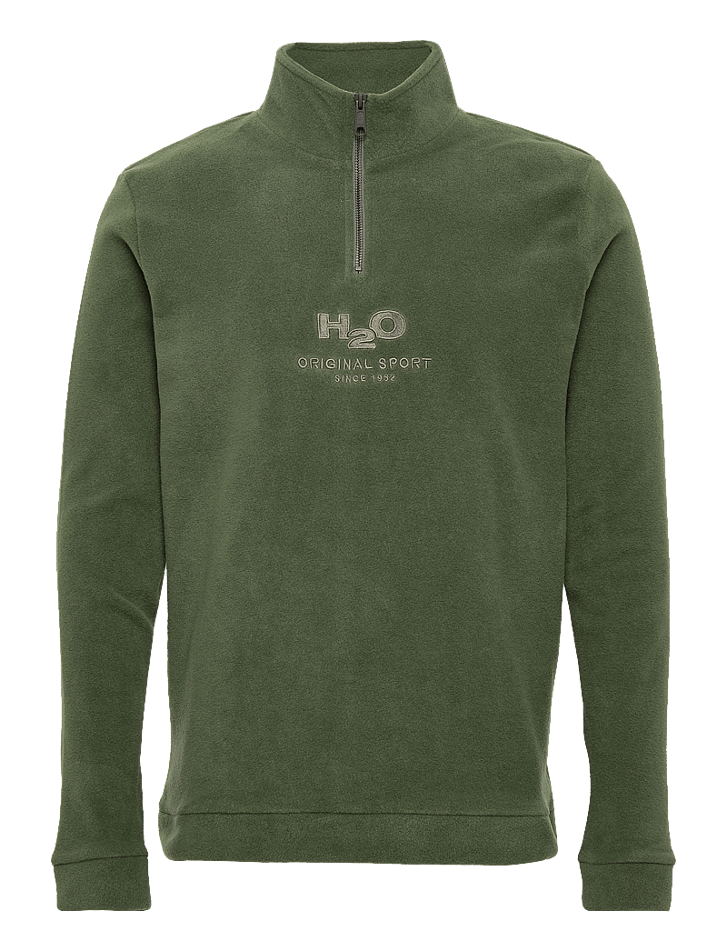 H2O - Blåvand II Fleece Half Zip - teddy kampsunid - army - 0