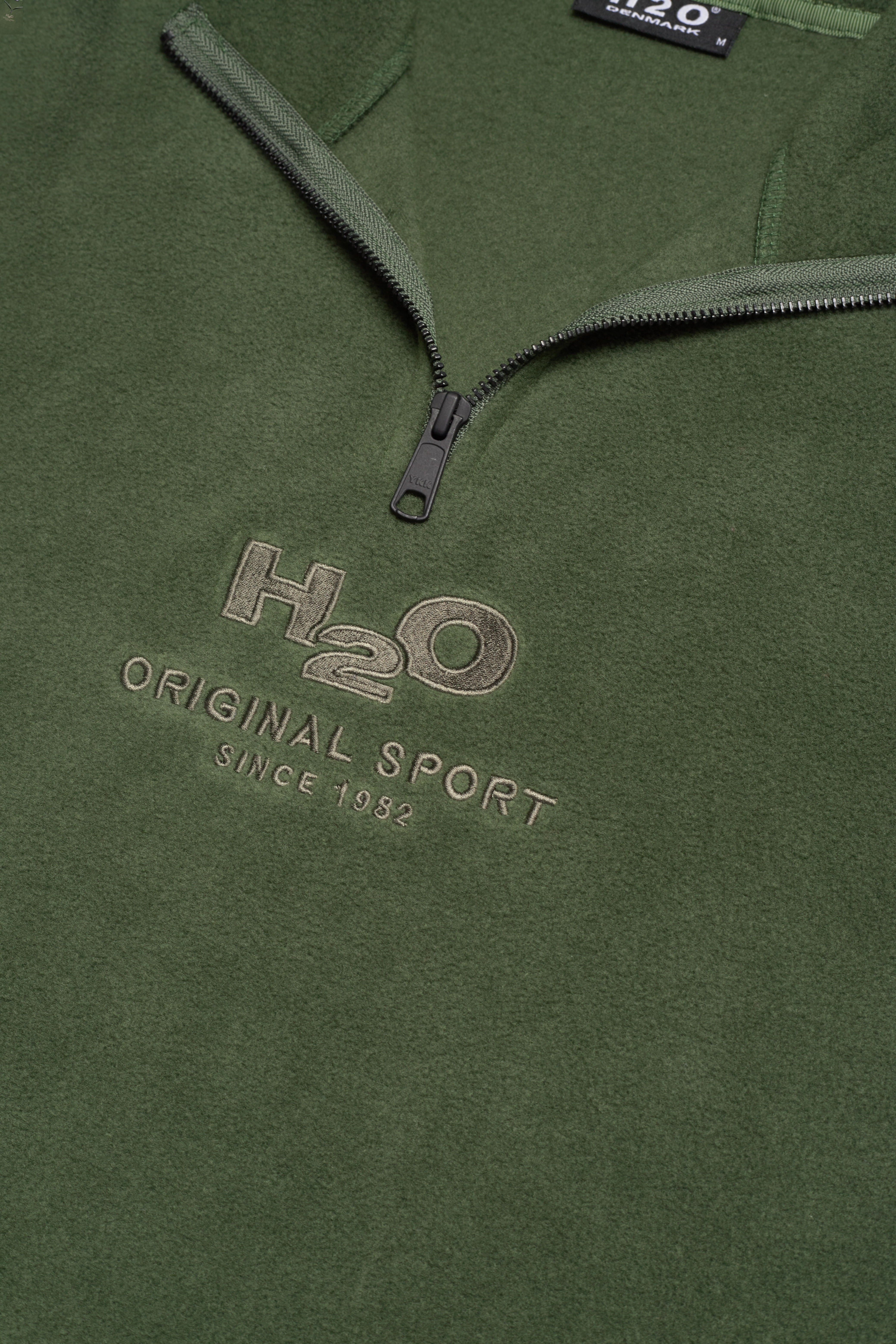 H2O - Blåvand II Fleece Half Zip - teddy sweaters - army - 2