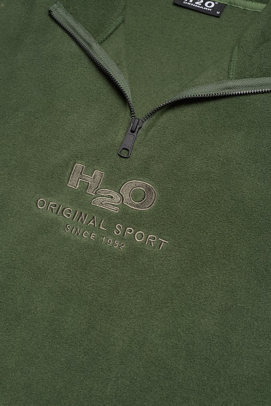 H2O - Blåvand II Fleece Half Zip - teddytröjor - army - 2