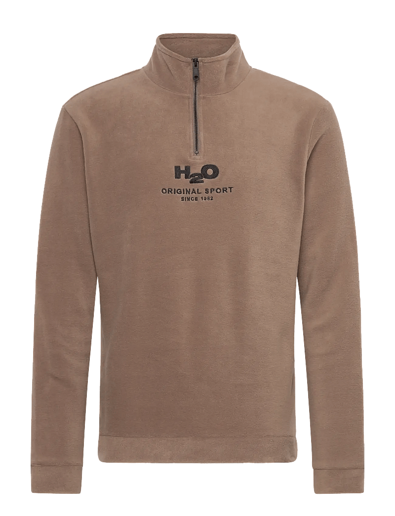 H2O - Blåvand II Fleece Half Zip - teddypuserot - dusty oak - 0