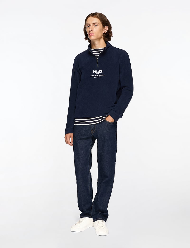 H2O - Blåvand II Fleece Half Zip - fleecetrøjer - navy - 2