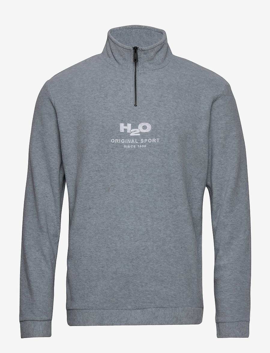 H2O - Blåvand II Fleece Half Zip - plīša džemperi - lt. grey mel - 0