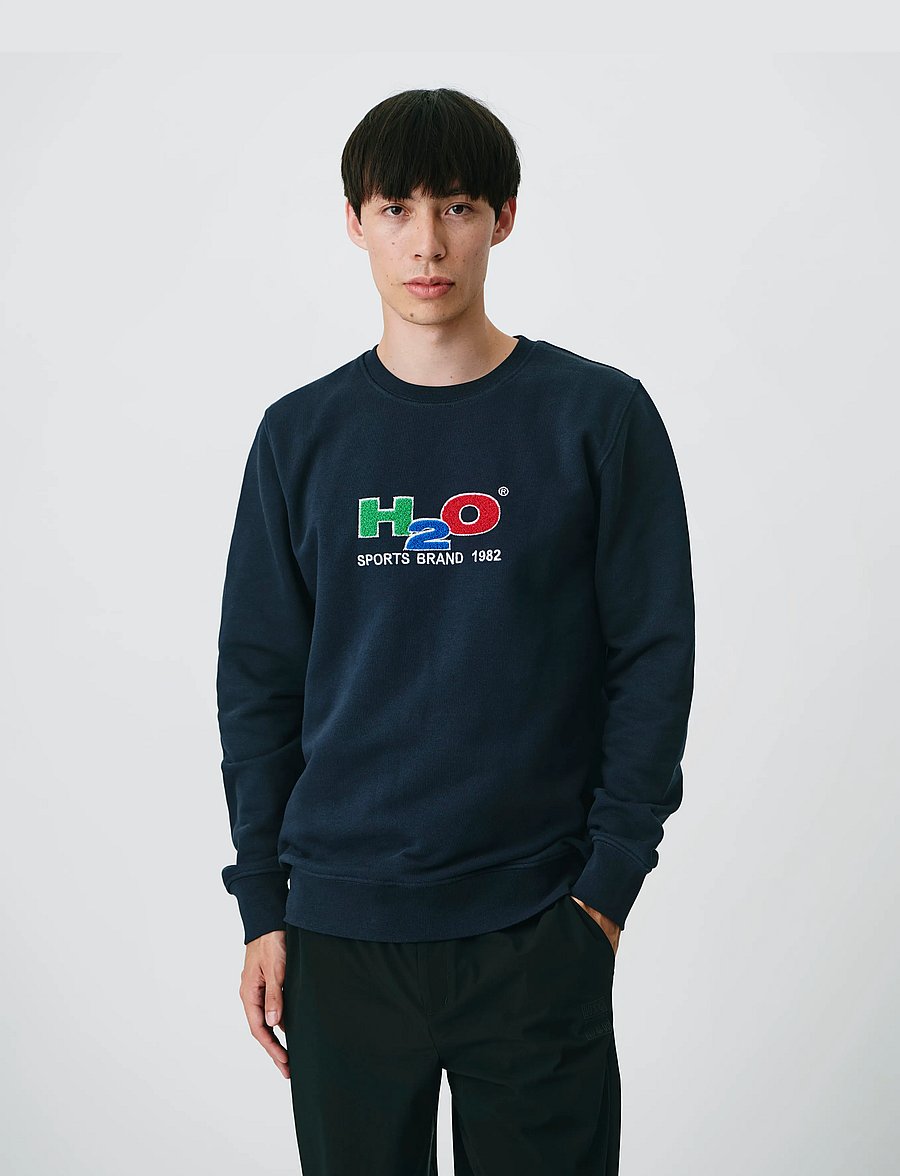 H2O - Alban Sweat O'Neck - sweatshirts - navy - 0