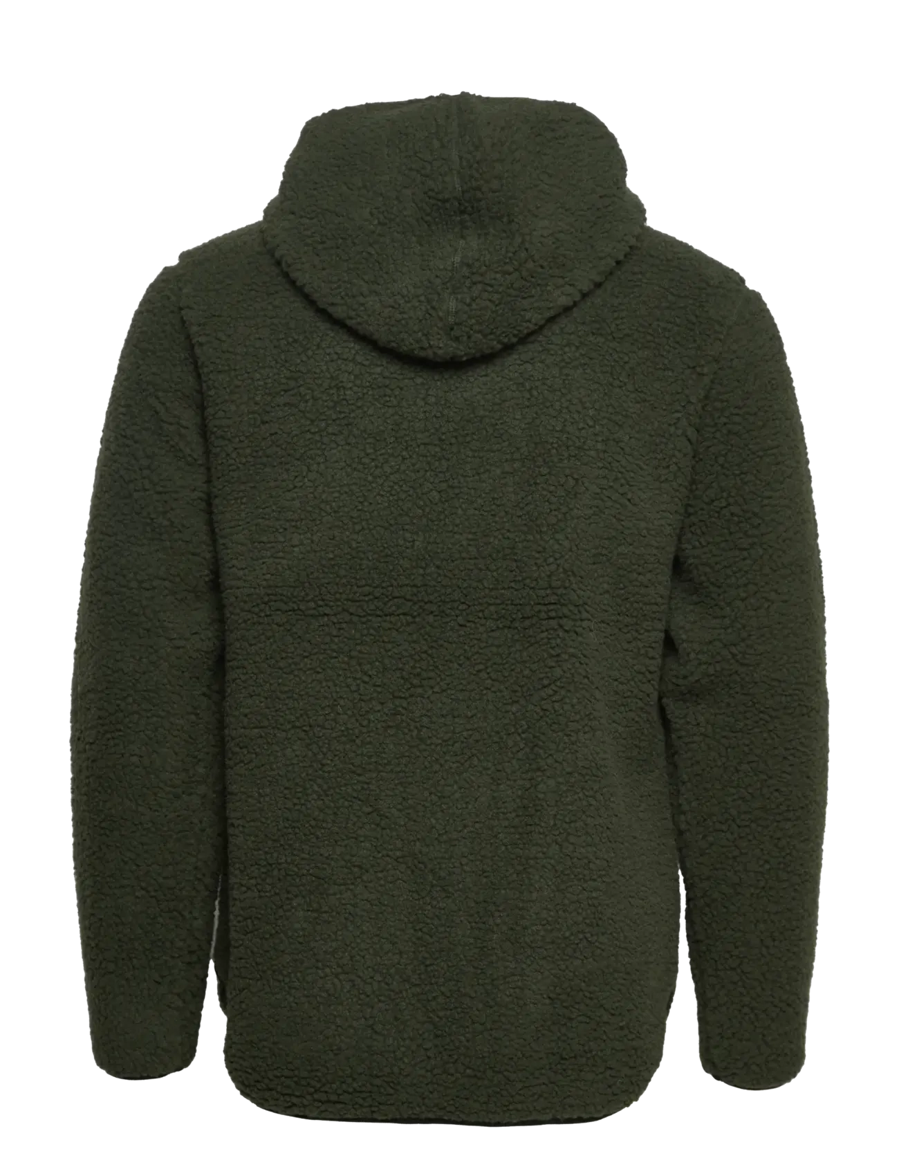 H2O - Langli Hooded Pile Jacket - forårsjakker - army - 2