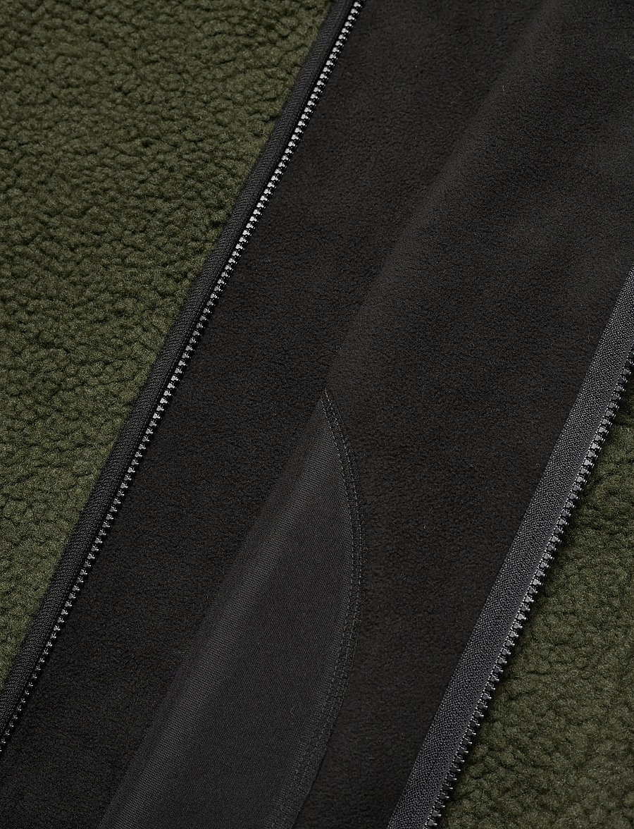 H2O - Langli Hooded Pile Jacket - forårsjakker - army - 5