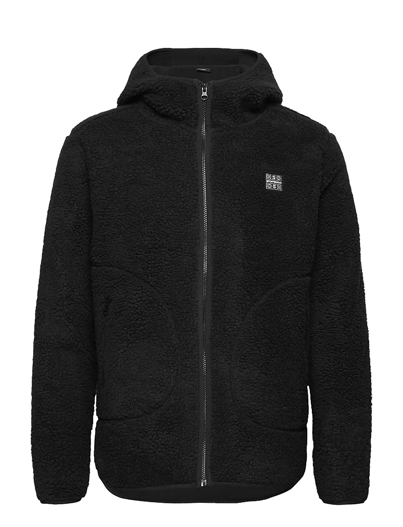 H2O - Langli Hooded Pile Jacket - efterårsjakker - black - 0